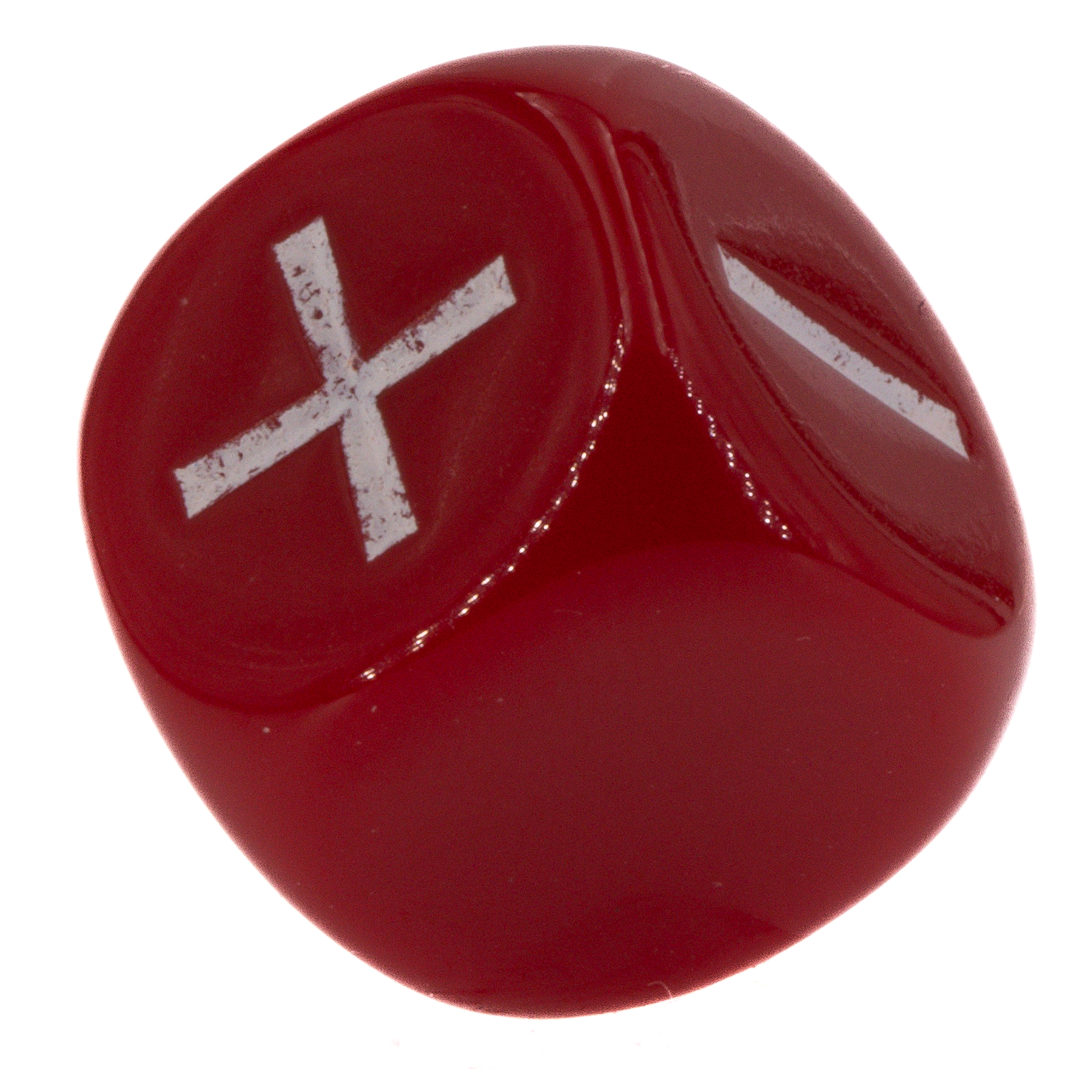 Fudge / Fate Dice  in  red / white