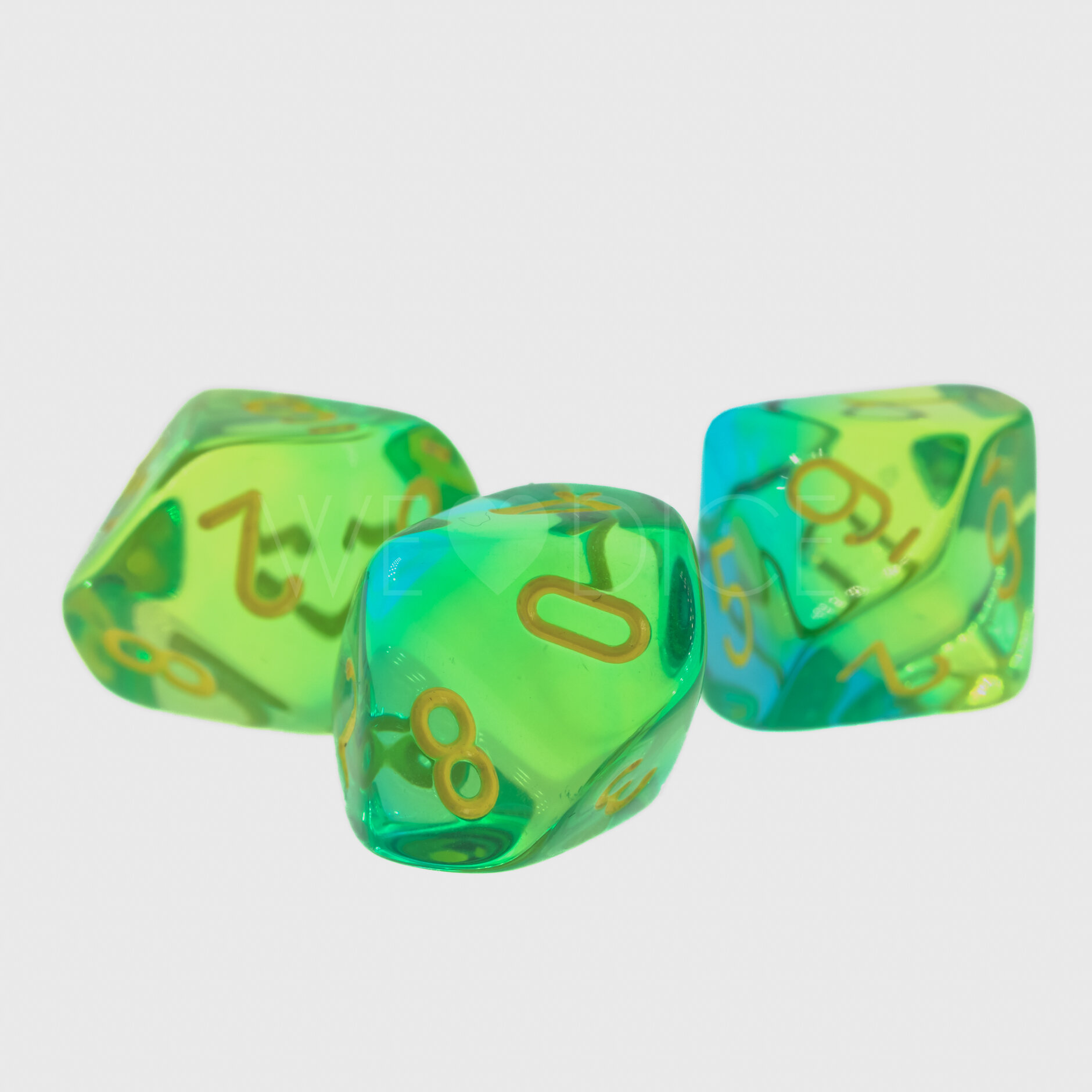 Gemini®, Transparent Grün-Blaugrün / gelb  W10 