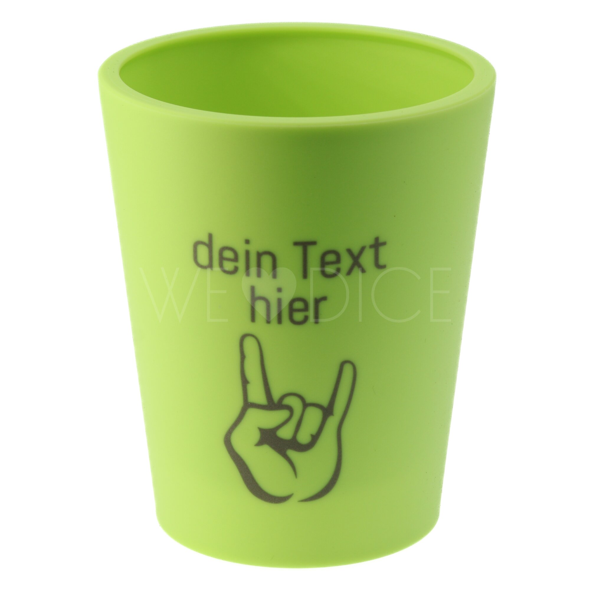 Dein Personalisierter - Dice Cup flex - Würfelbecher in neon grün