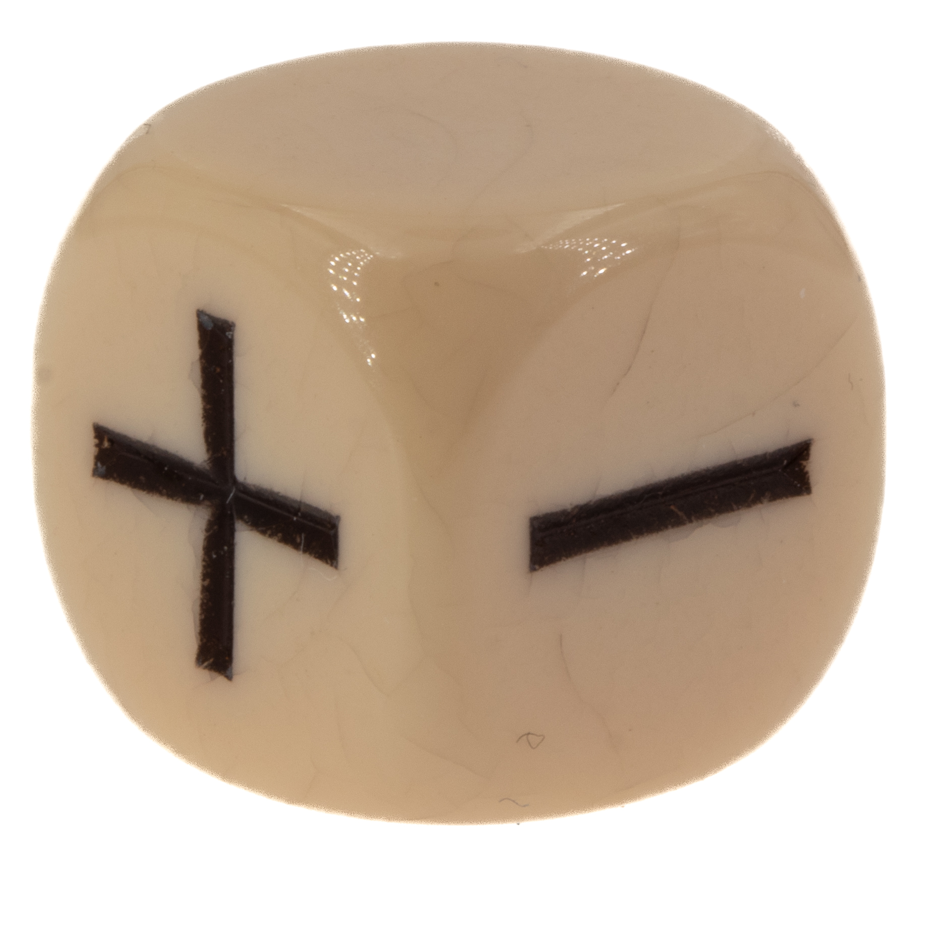 Fudge / Fate Würfel  in  elfenbein / schwarz