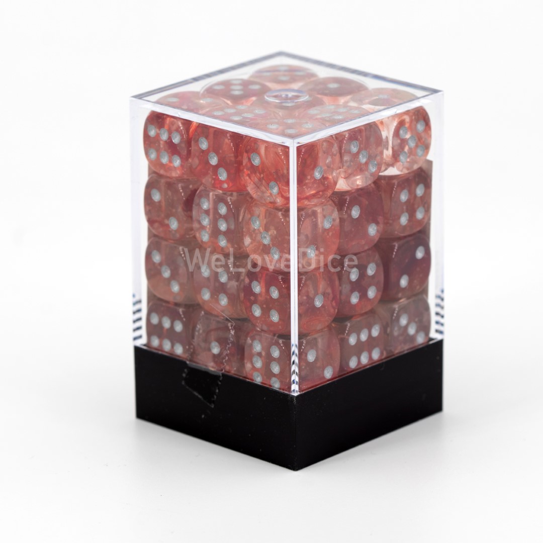Nebula® Rot / silber 12mm W6 Würfel Set (36 Würfel)