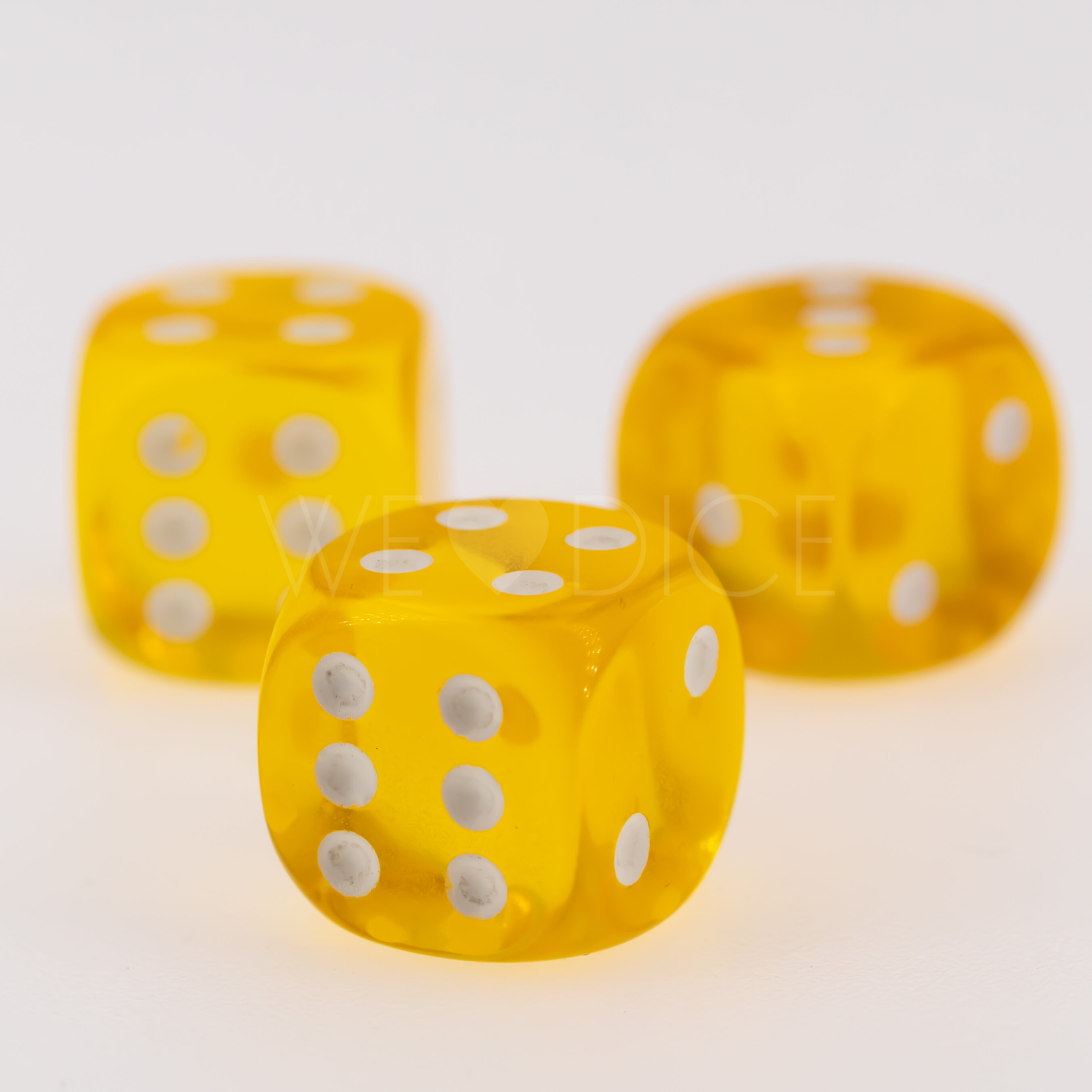 Transparent Gelb / weiß 16mm