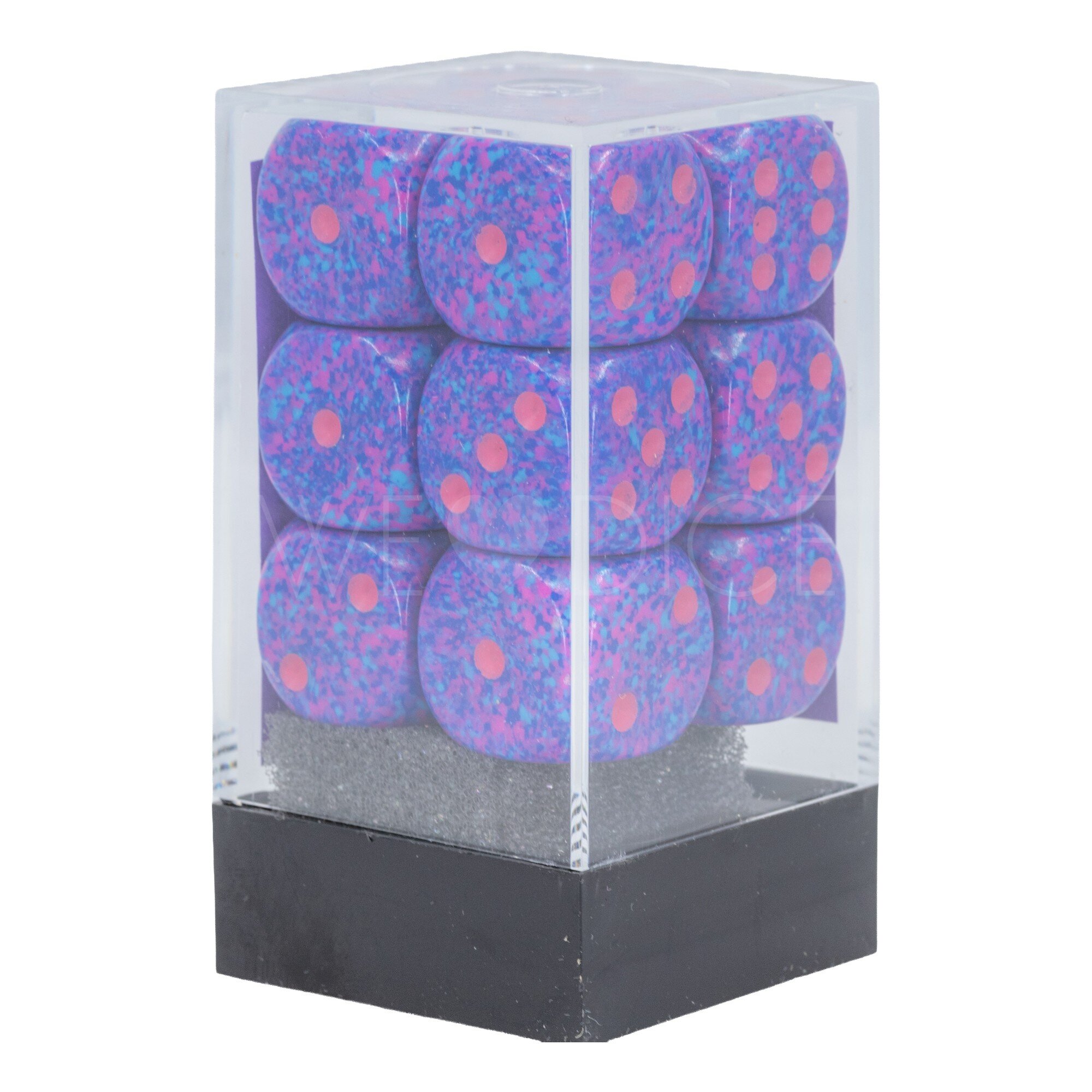 Speckled®, gesprenkelt Purple Passion / Pink 16mm W6 Würfel Set (12 Würfel)