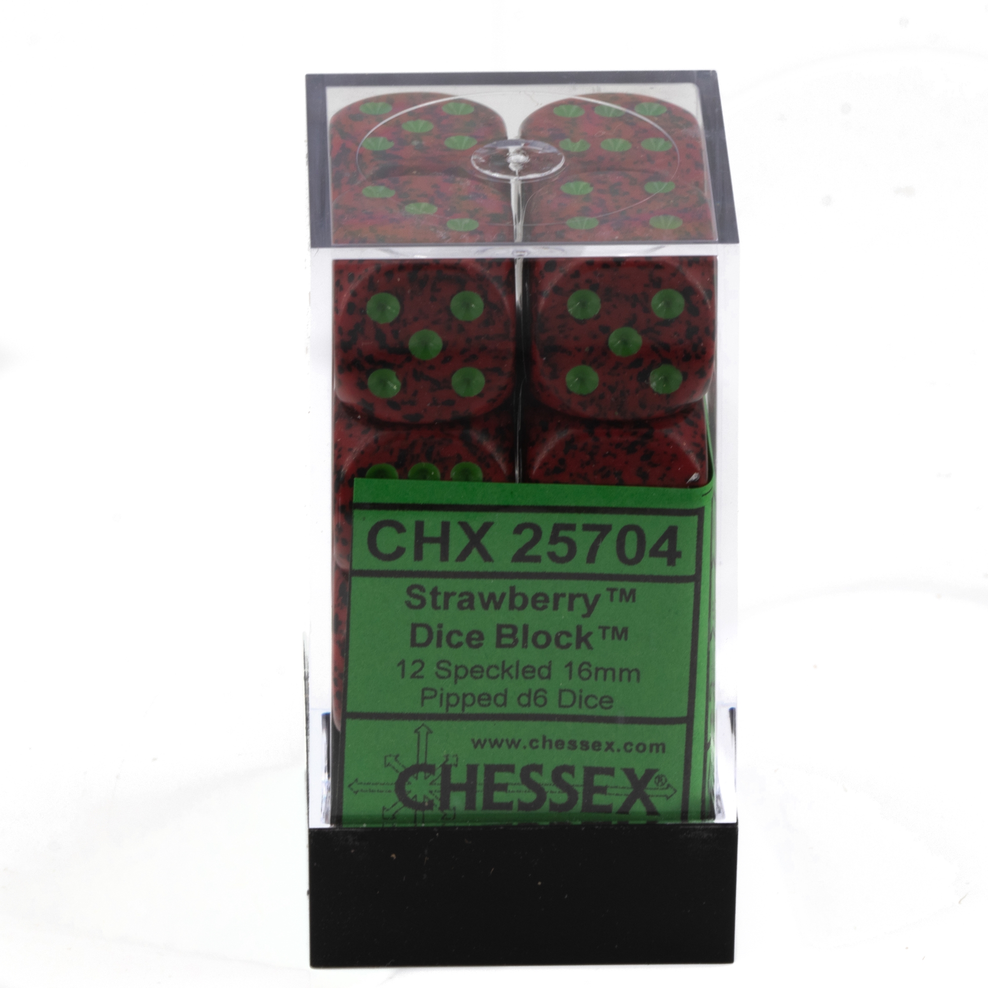 Speckled® Strawberry 16mm W6 Würfel Set (12 Würfel)