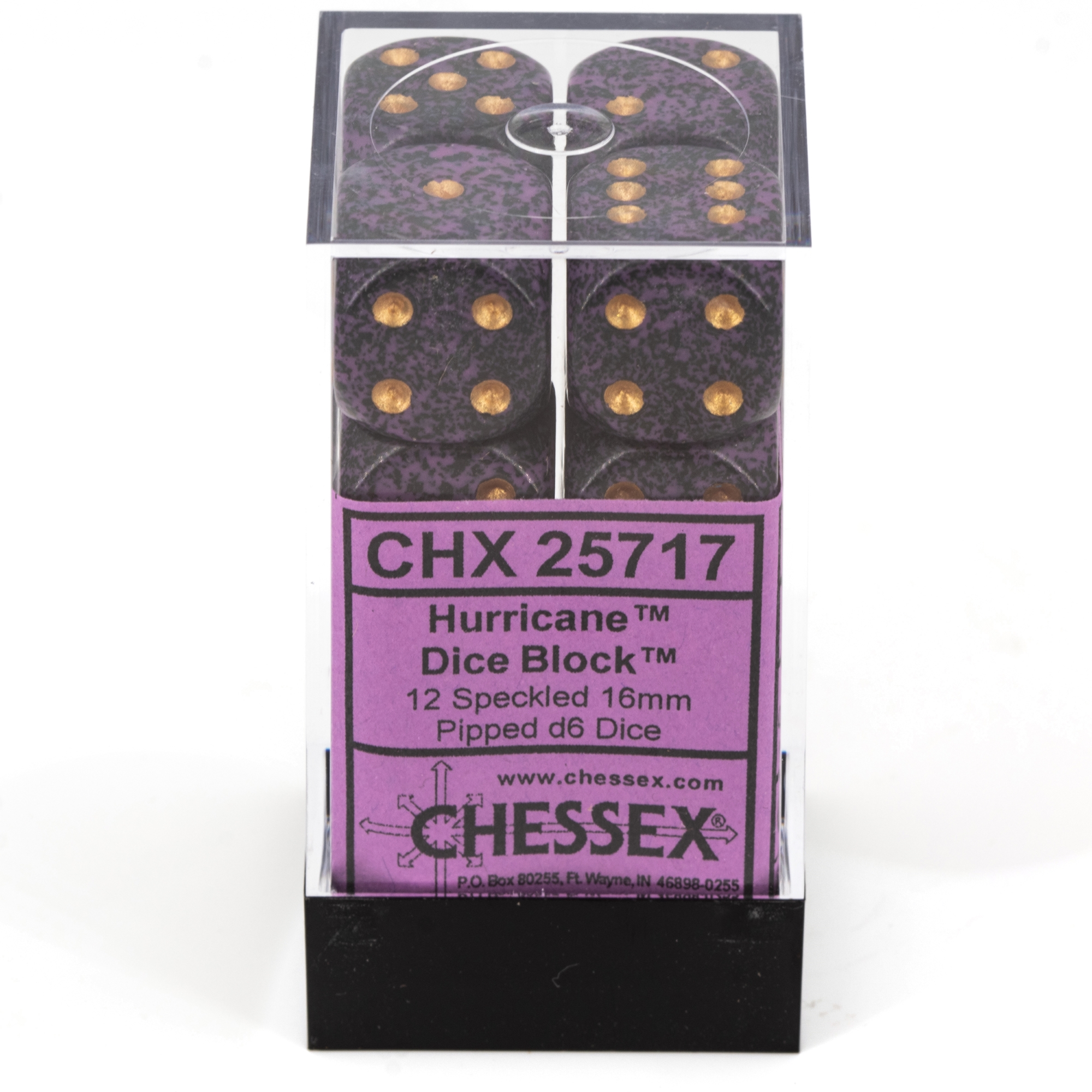 Speckled® Hurricane 16mm W6 Würfel Set (12 Würfel)