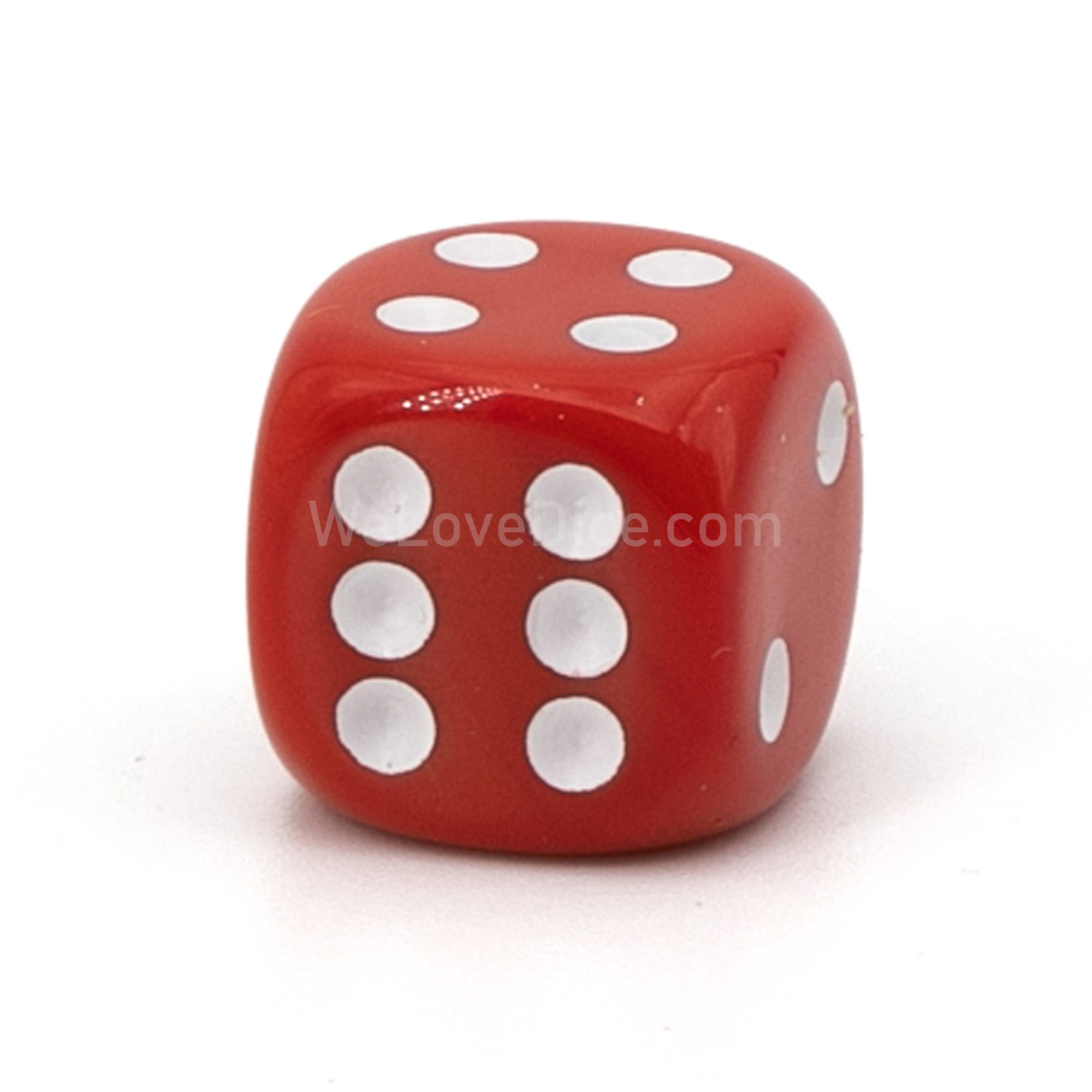 16mm W6 Würfel in rot / weiß