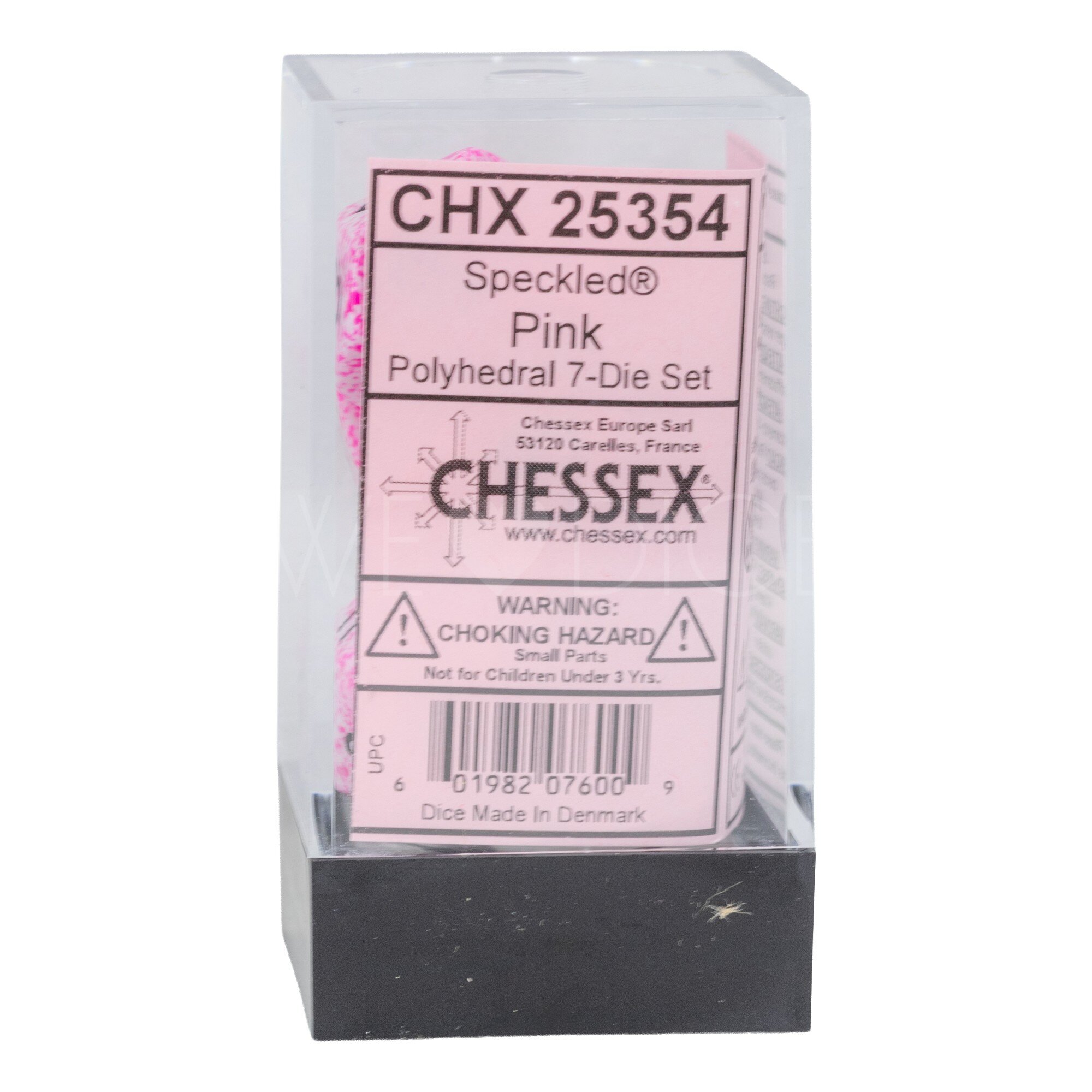 Speckled® Polyhedral Pink / black 7-Würfel Set