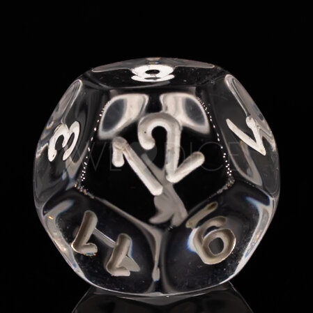 Transparent Clear / weiß  W12