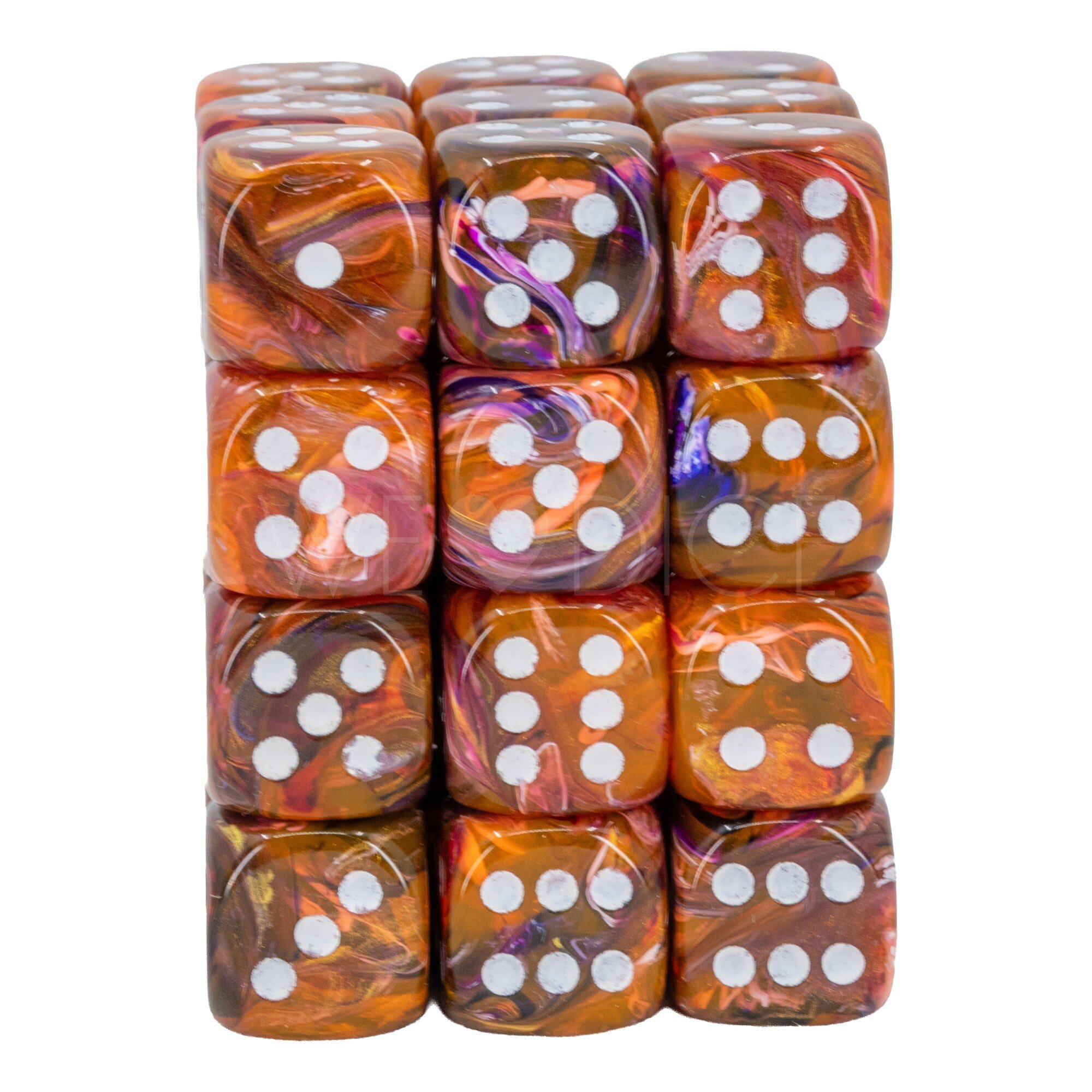 Festive® Symphony / white 12mm D6 Dice Set (36 dice)