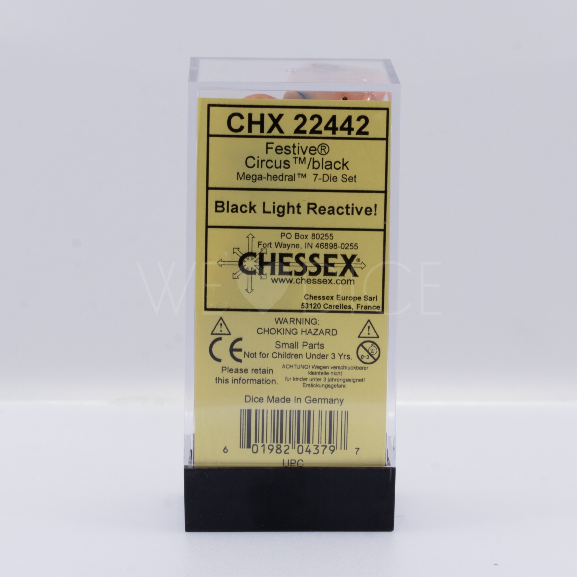 Festive® Mega-hedral™  Polyhedral Circus / black 7-DieSet