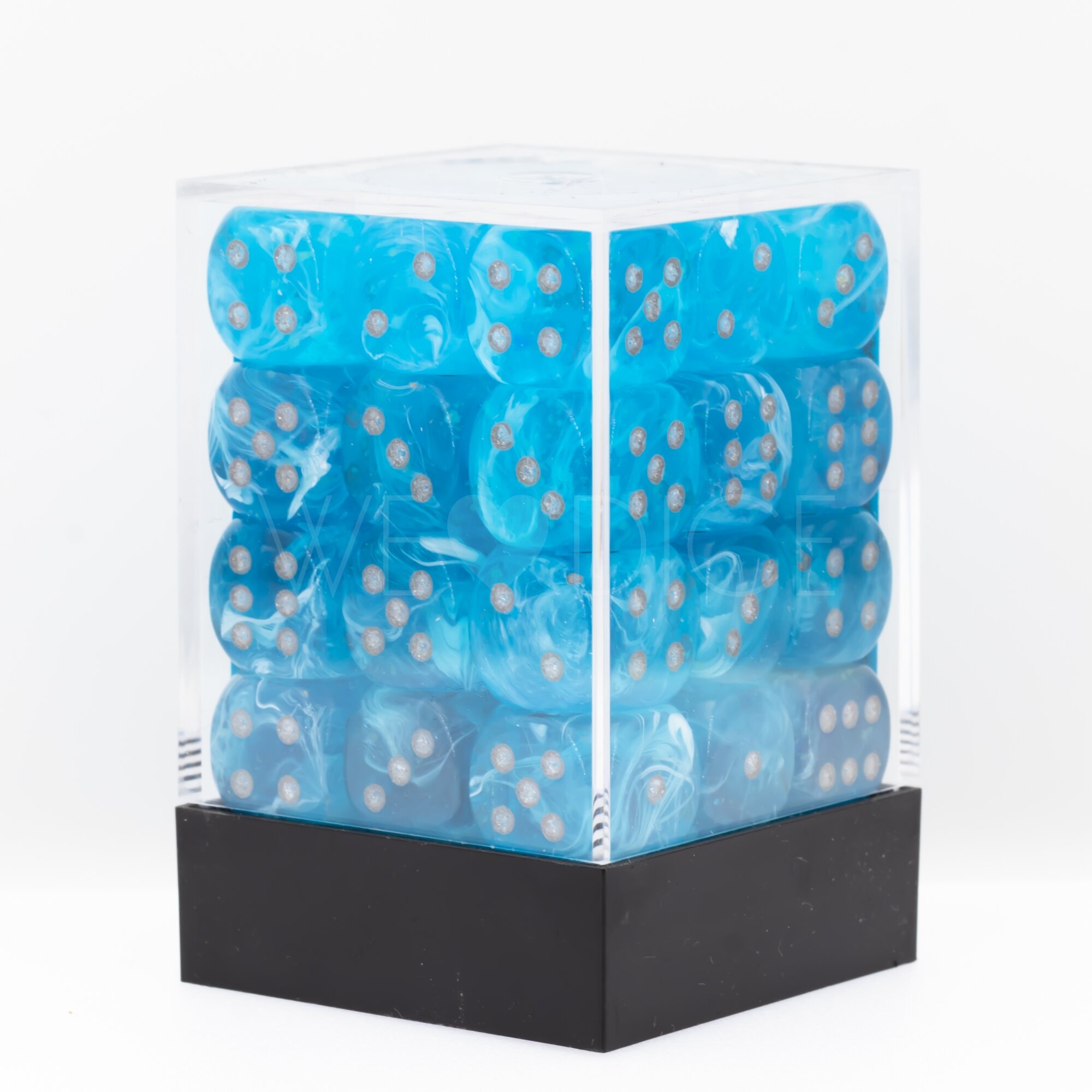 Luminary™ Himmel / silber 12mm W6 Würfel Set (36 Würfel)