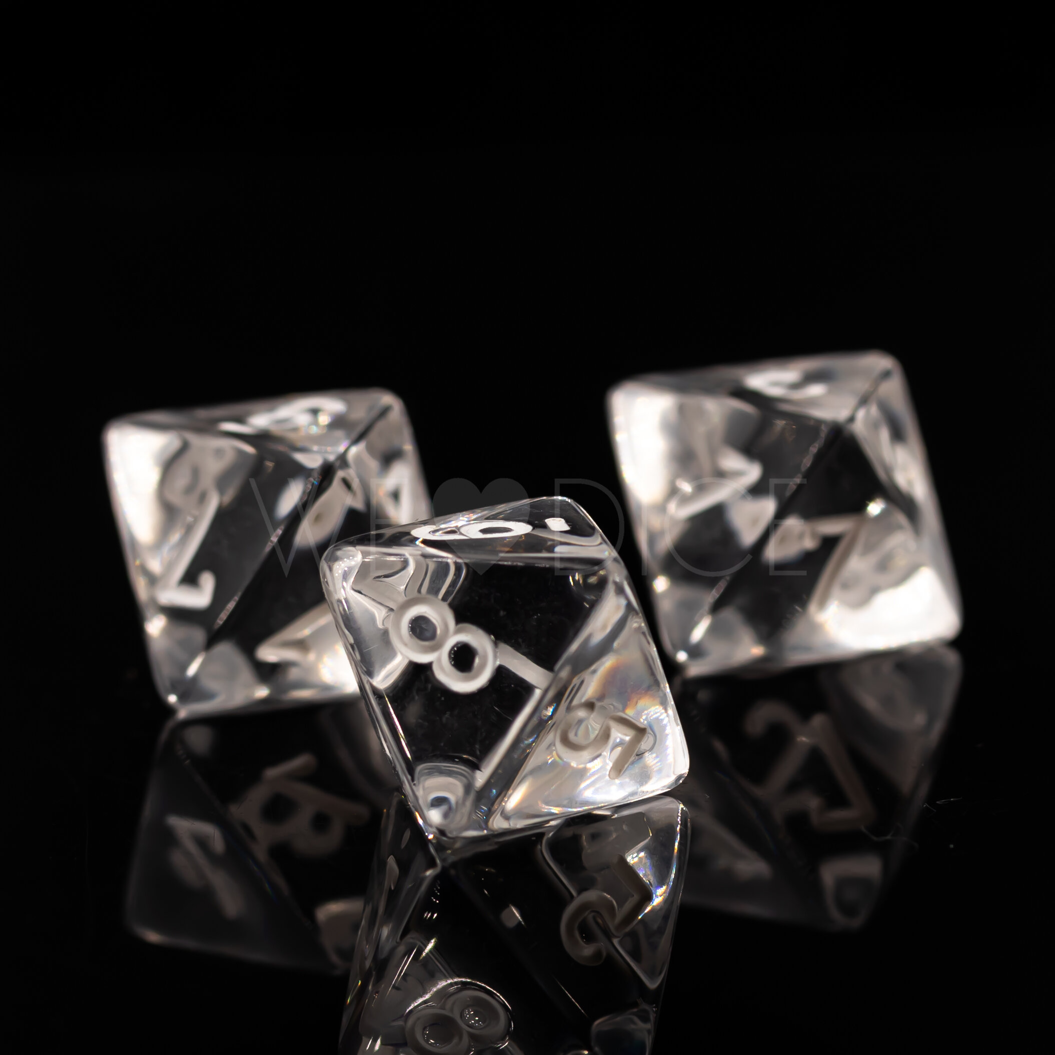 Transparent Clear / weiß  W8