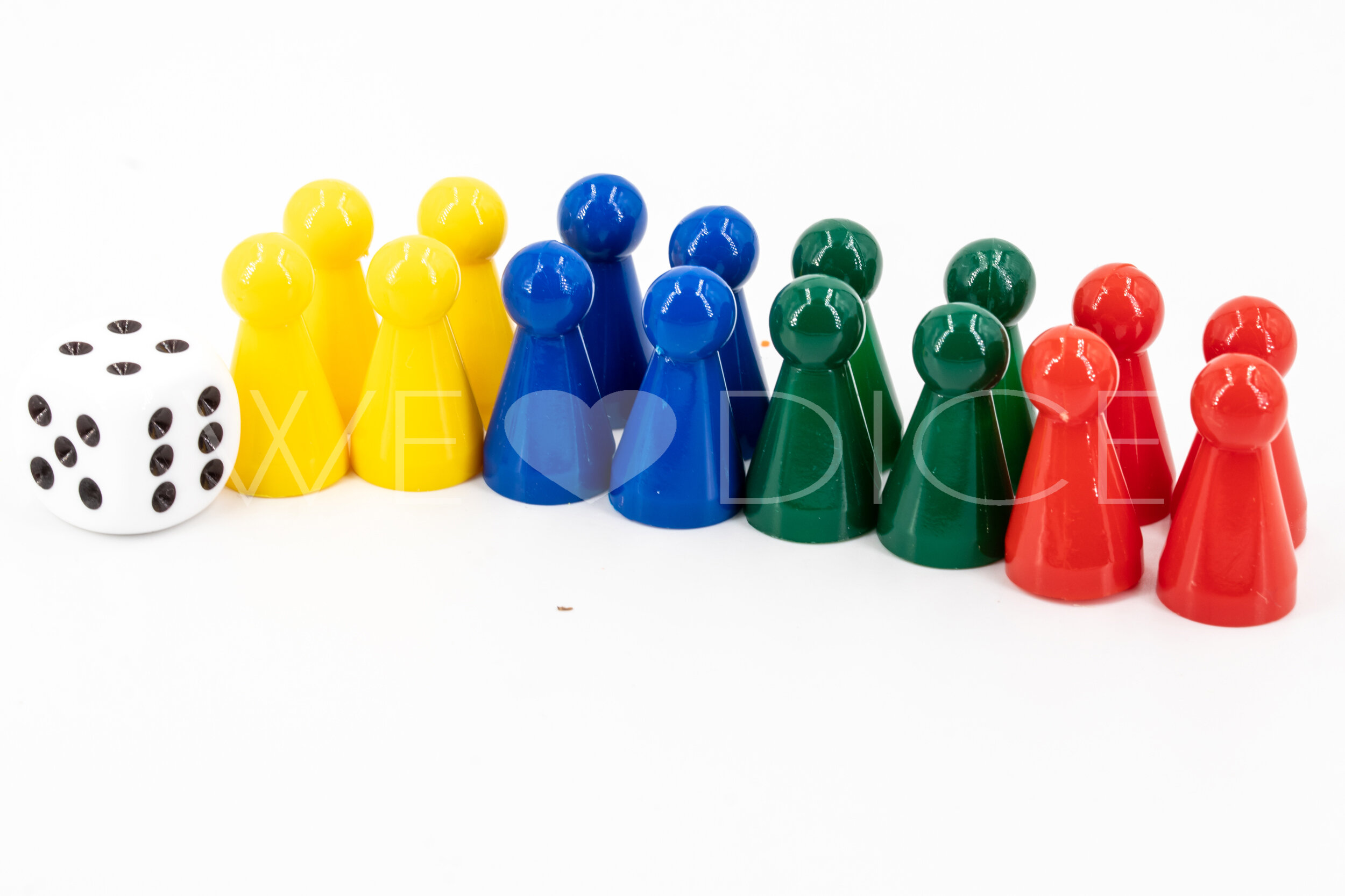 game figures set with Die 