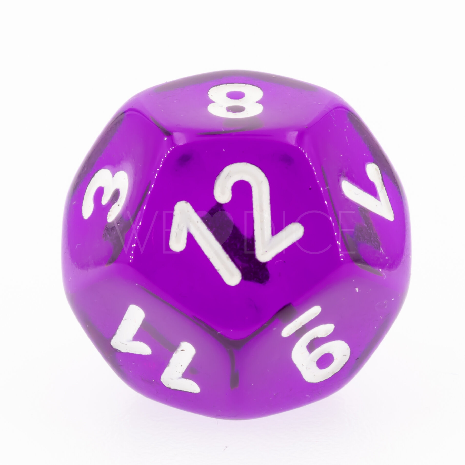 Transparent Lila / weiß  W12