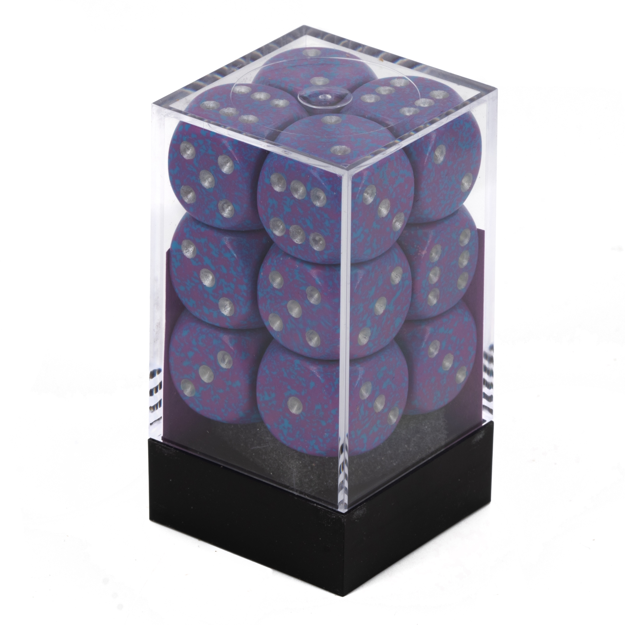 Speckled® Silver Tetra 16mm W6 Würfel Set (12 Würfel)