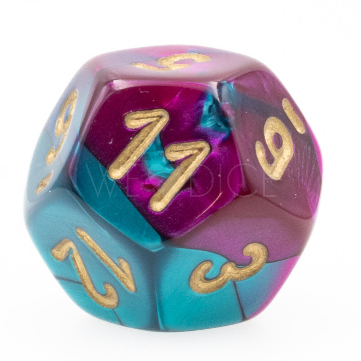Gemini® Purple-Teal / gold  D12 