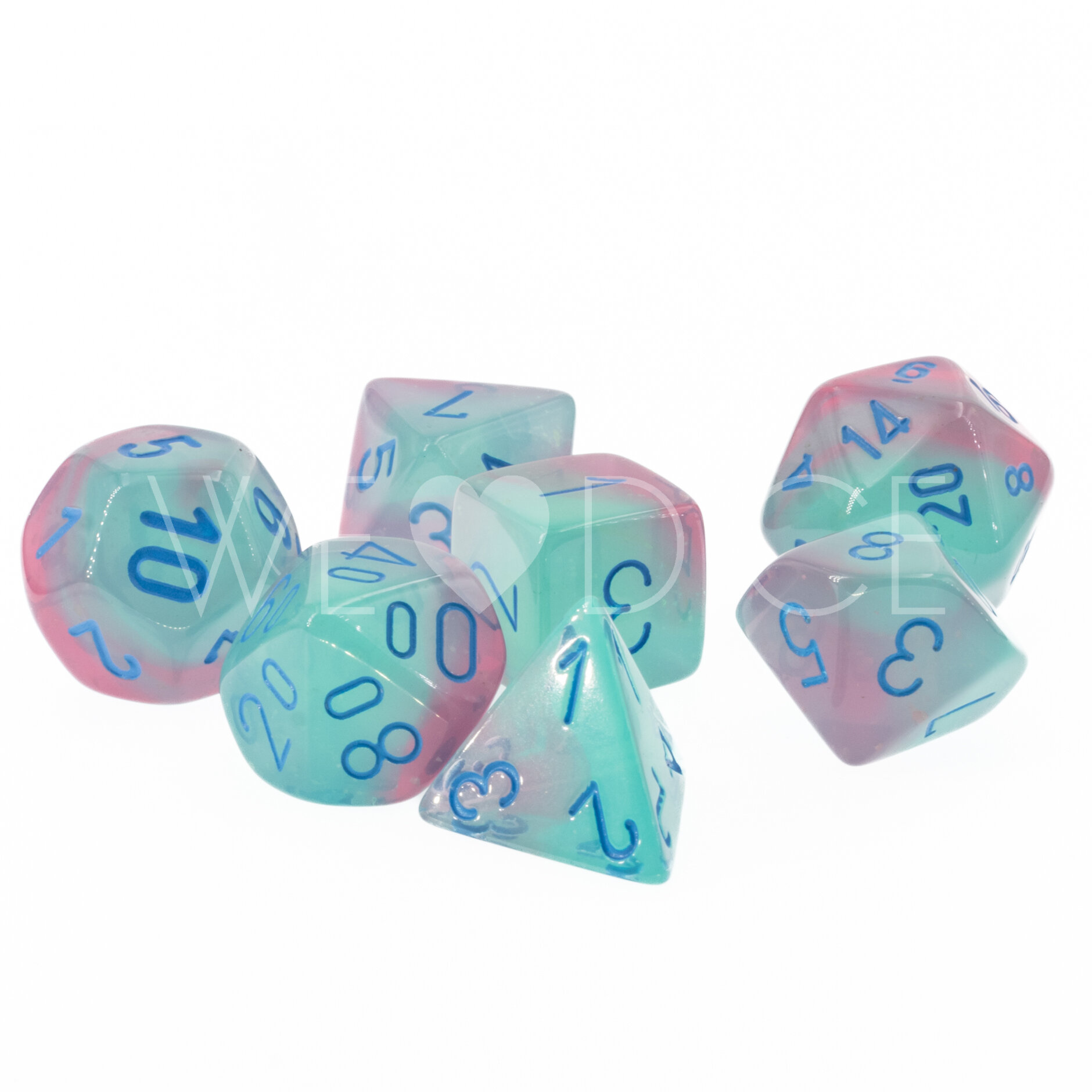 LabDice Gemini®, Luminary™ Gel Grün-Rosa / blau   Set 7 Stück