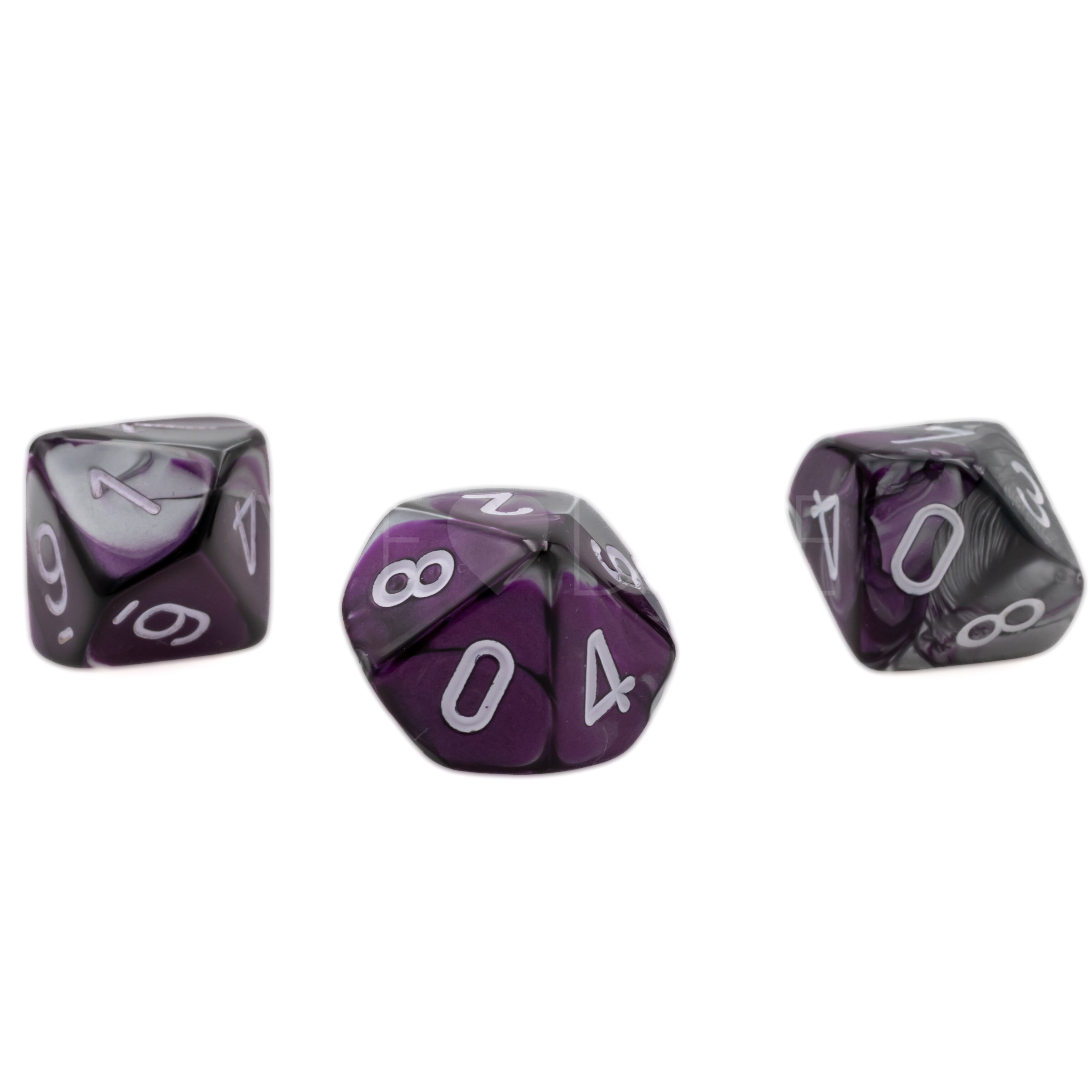 Gemini® Purple-Steel / white  D10 