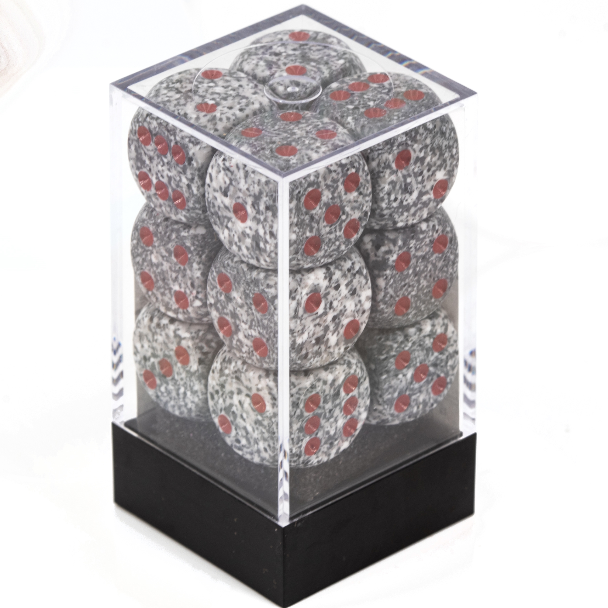 Speckled® Granite 16mm W6 Würfel Set (12 Würfel)