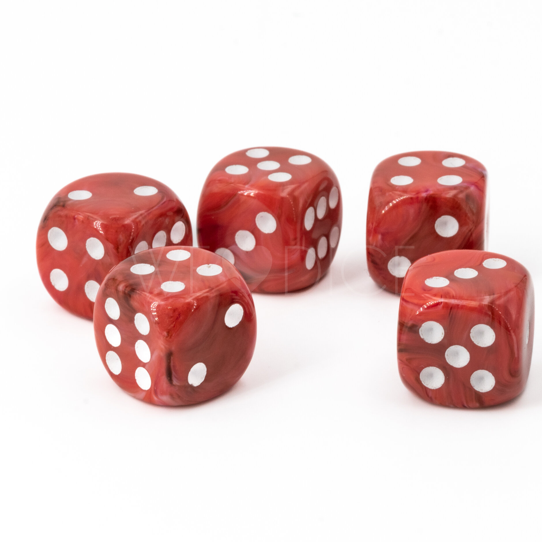 14mm  D6 Dice in red