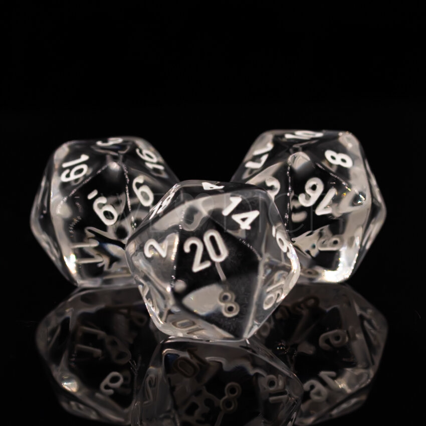 Transparent Clear / weiß  W20