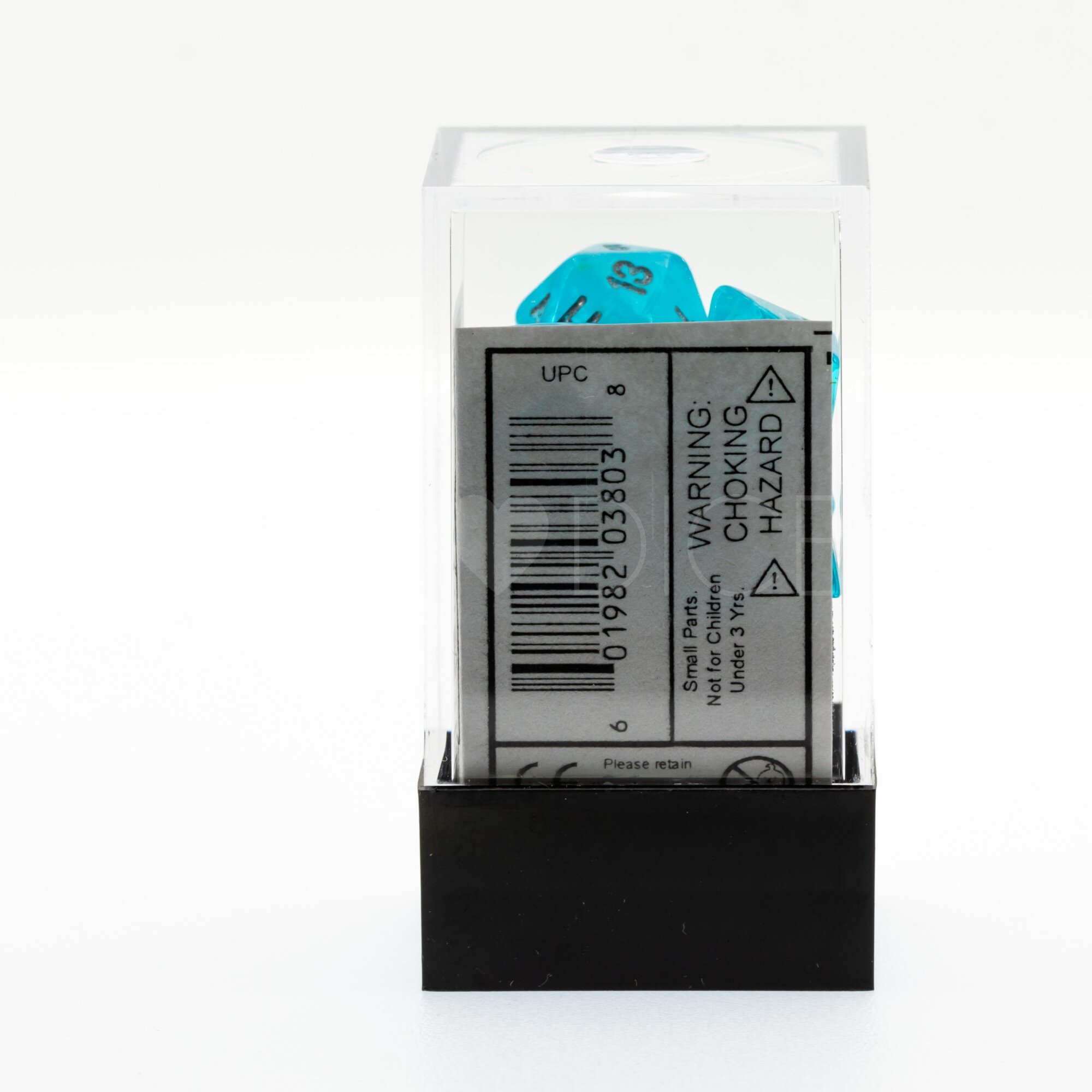 Luminary™ Mini-hedral Polyhedral Sky / silver 7-DieSet