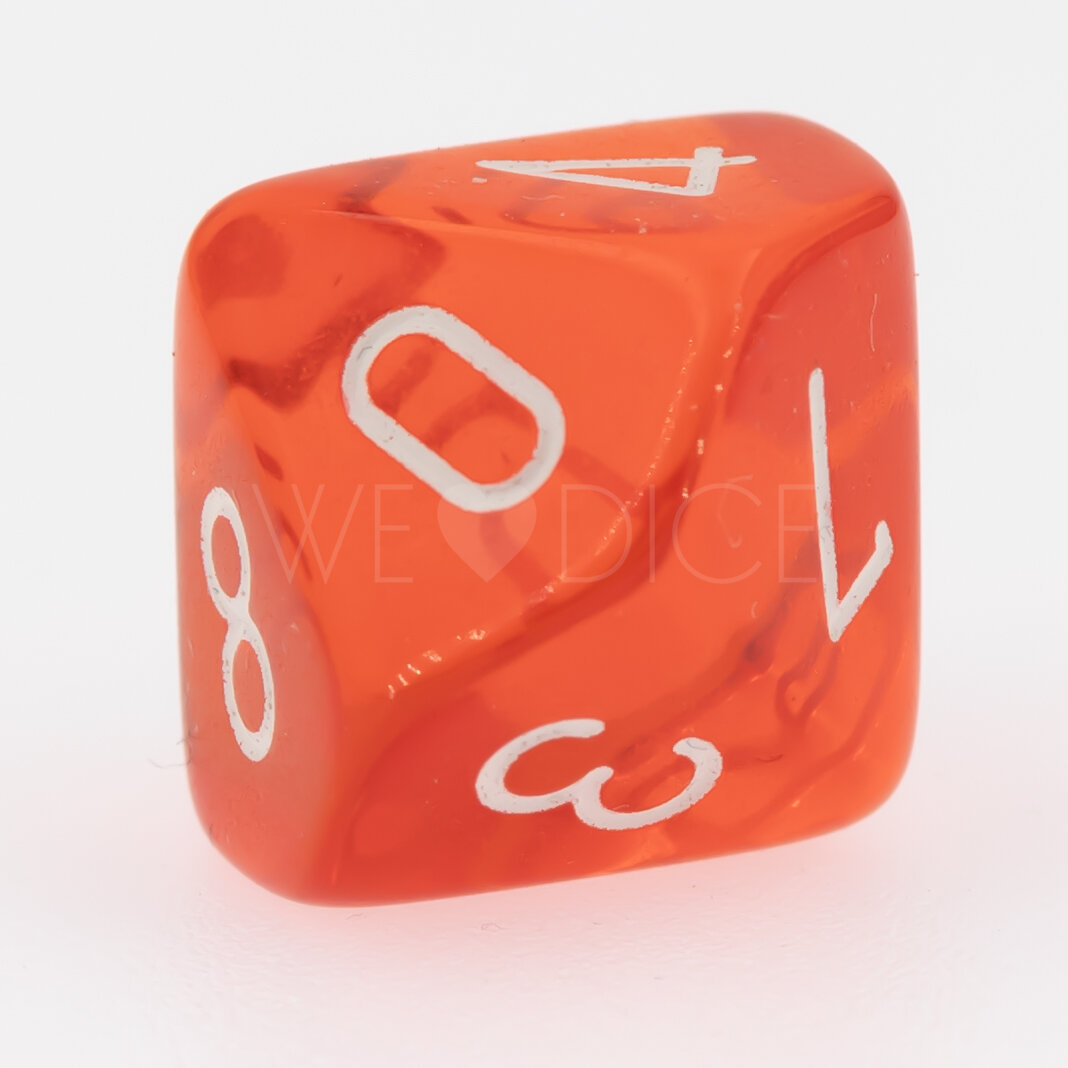 Transparent Orange / weiß  W10