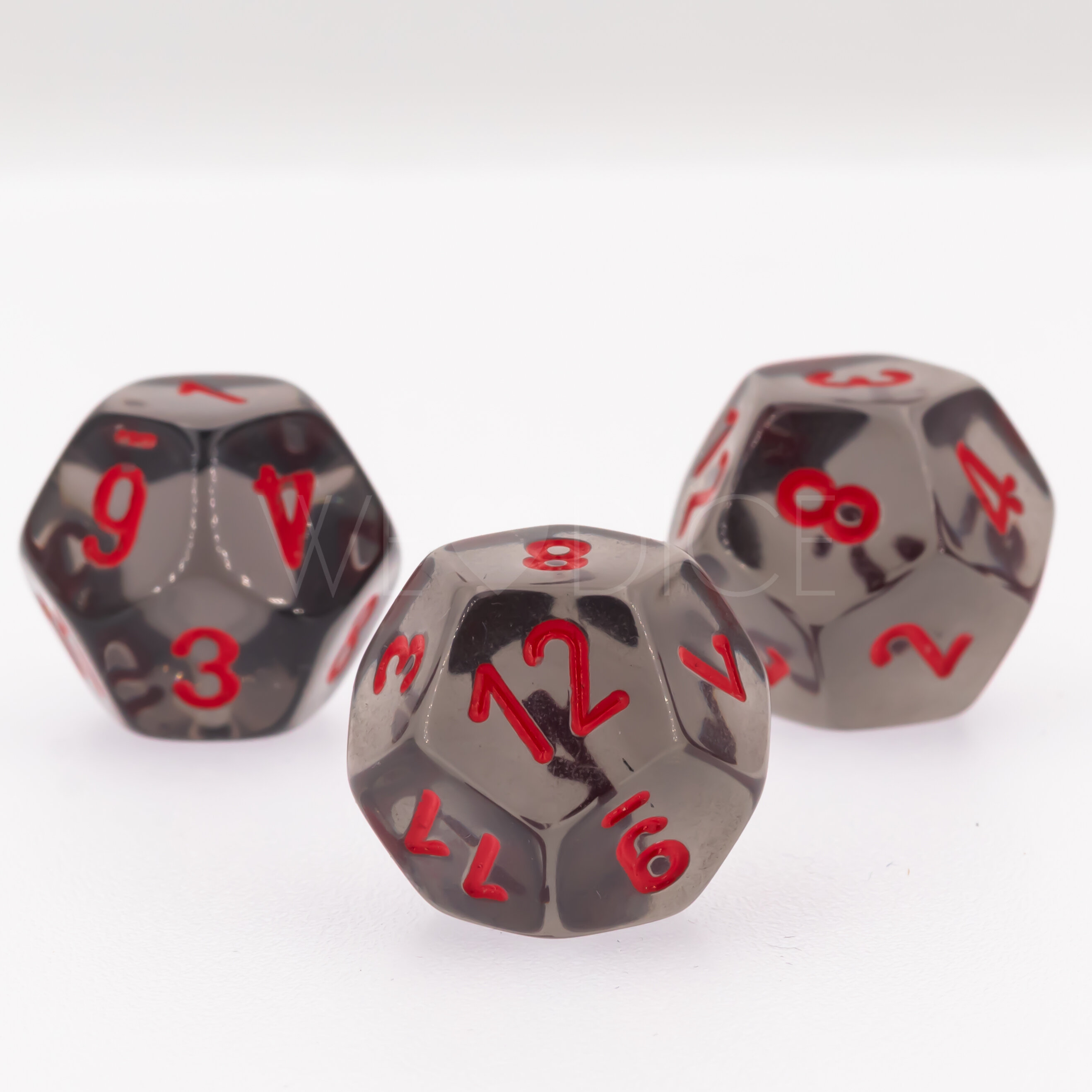 Transparent Rauch / rot  W12