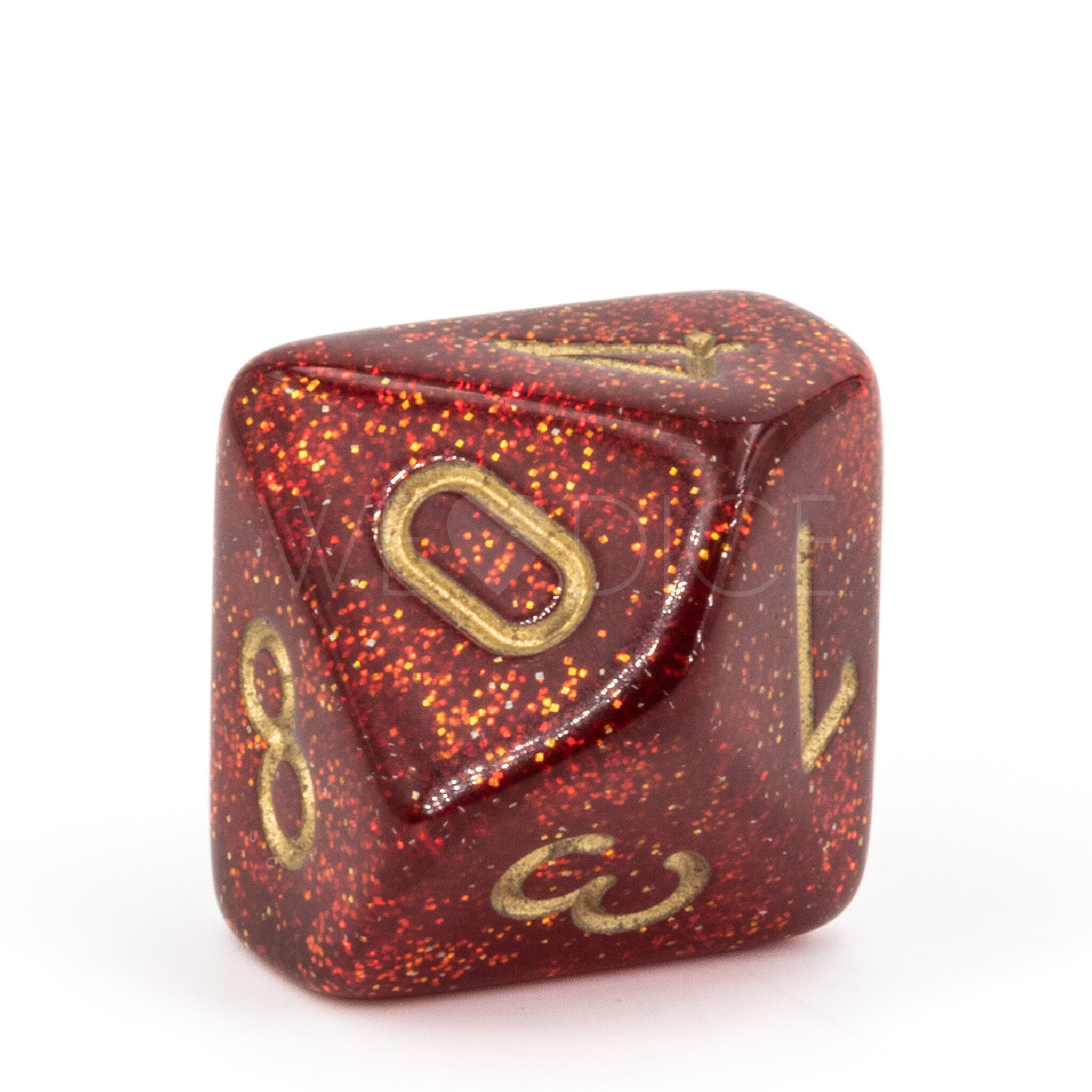W10 Glitter Ruby / Gold Mega-hedral™ 