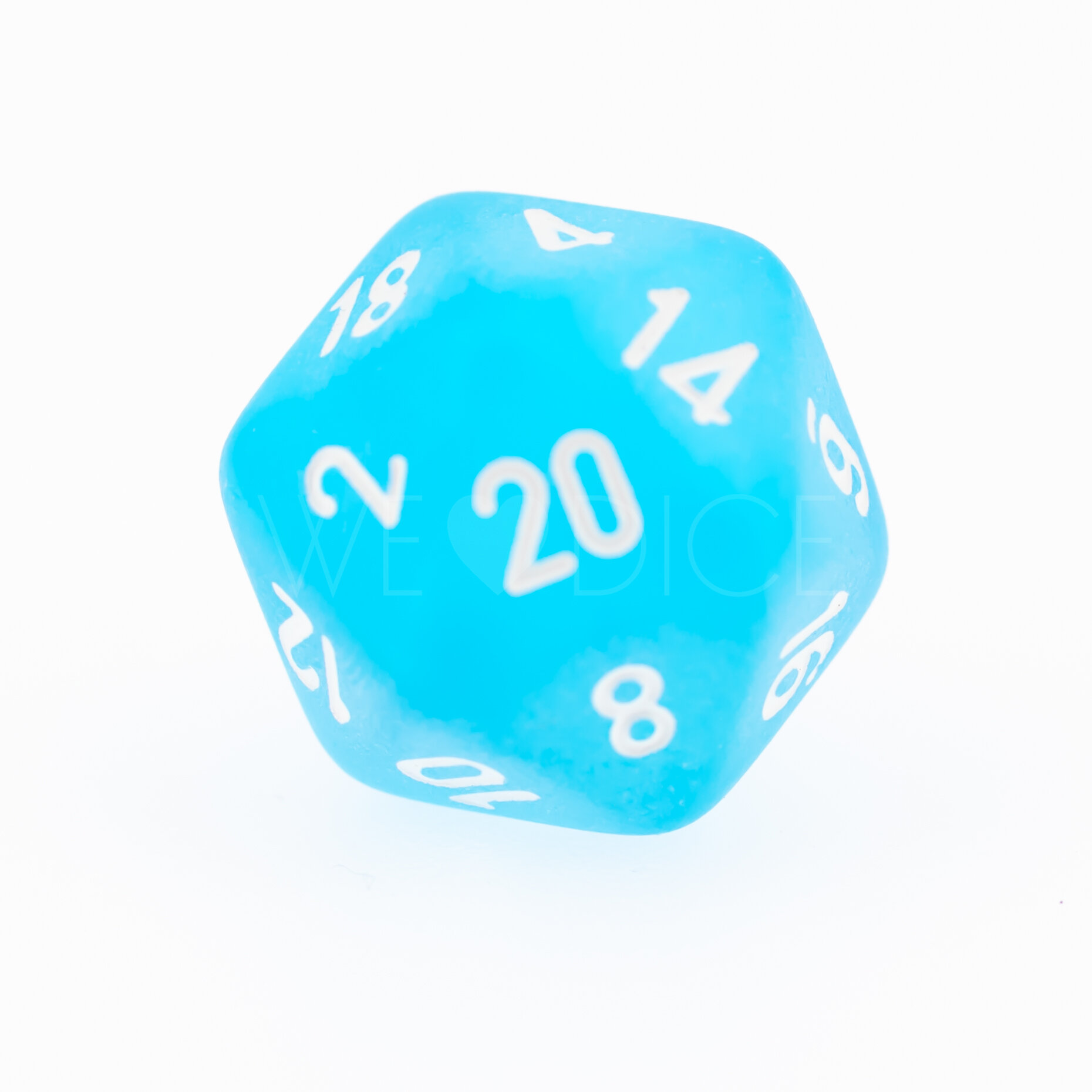 Frosted Karibikblau / Weiß  W20