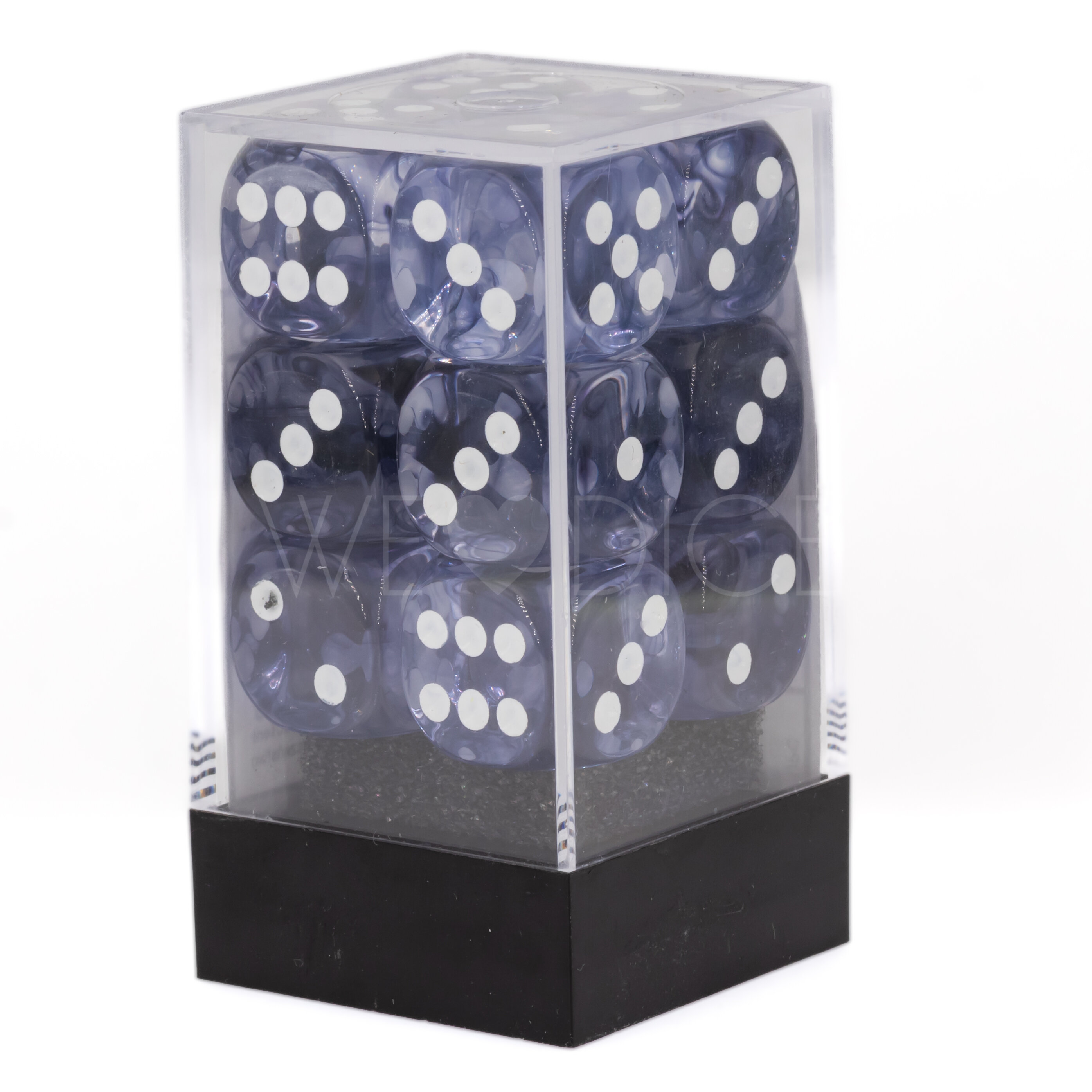 Nebula® Schwarz / weiß 16mm W6 Würfel Set (12 Würfel)