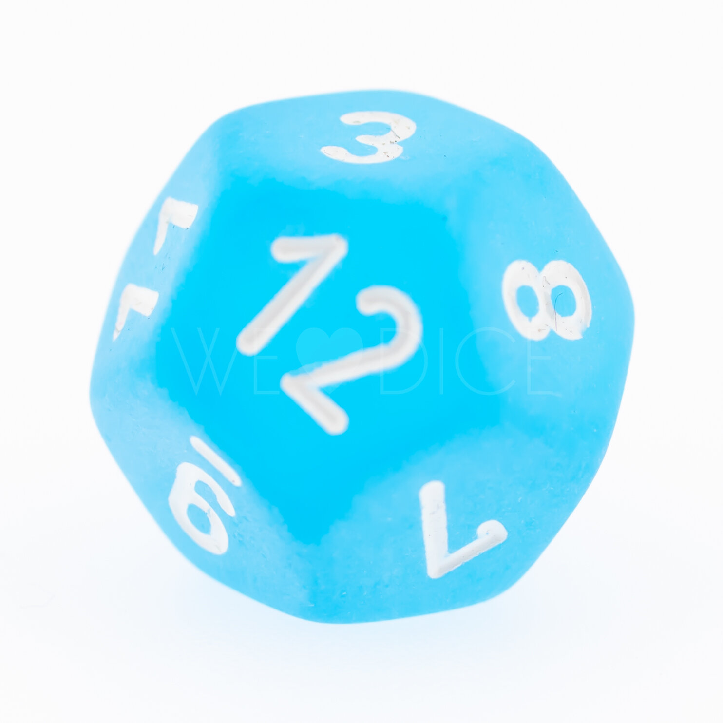 Frosted Karibikblau / Weiß  W12