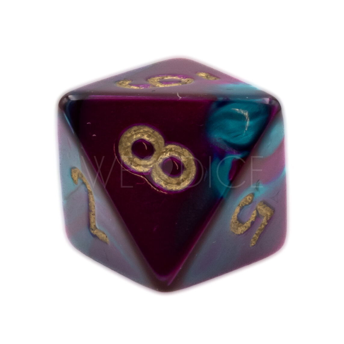 Gemini® Purple-Teal / gold  D8 