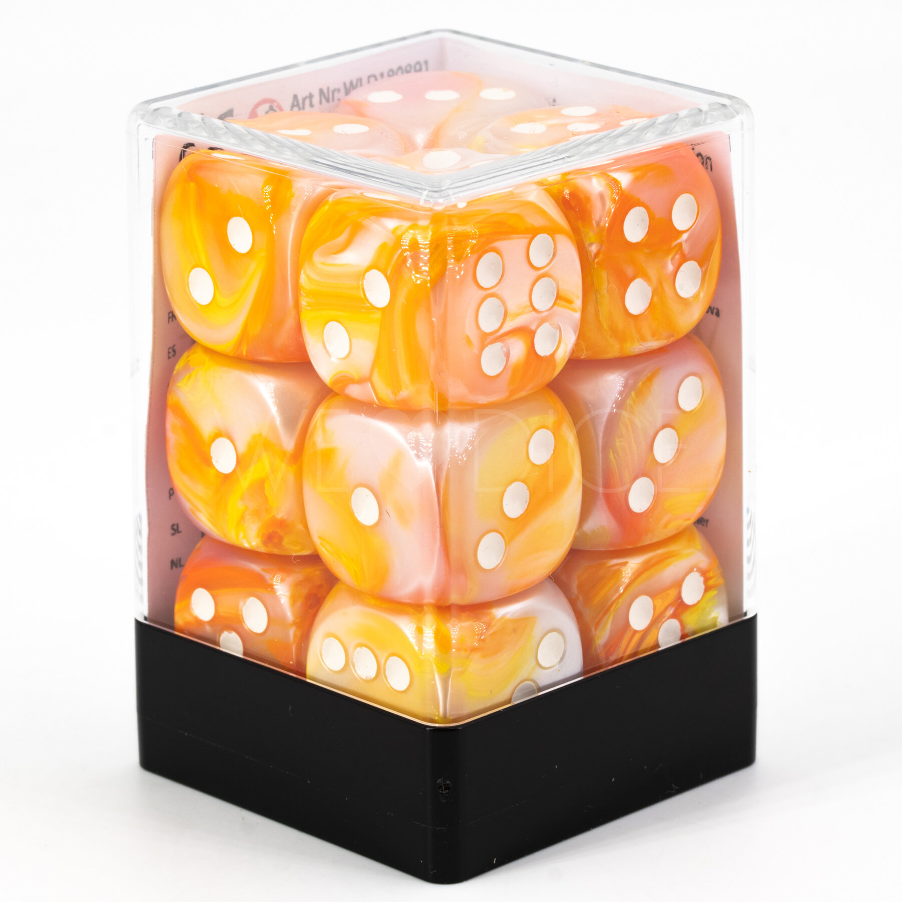 Serica orange / weiss 18mm W6 Set (12 Stück)