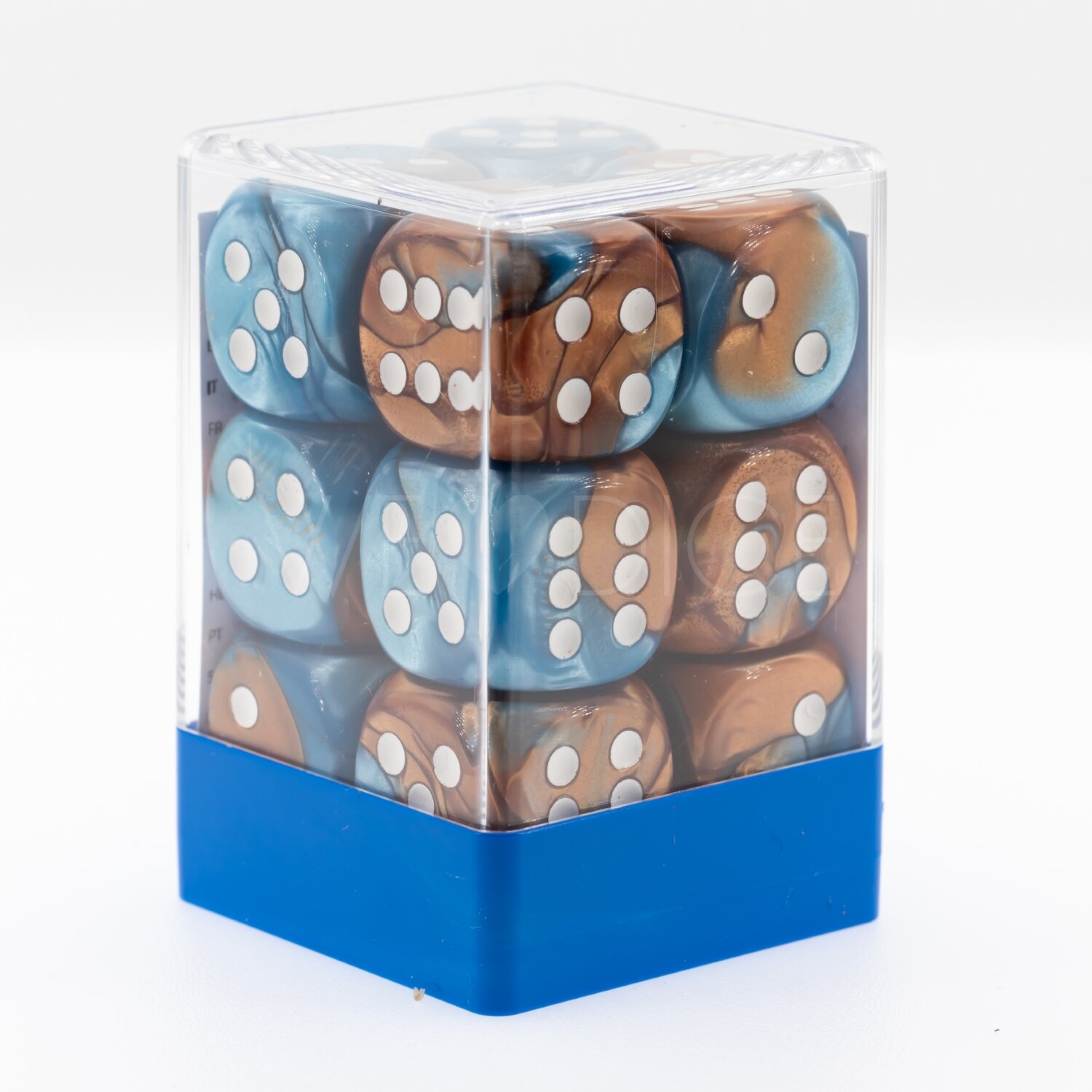 2-Ton kupfer blau / weiß 18mm W6 Set (12 Stück)