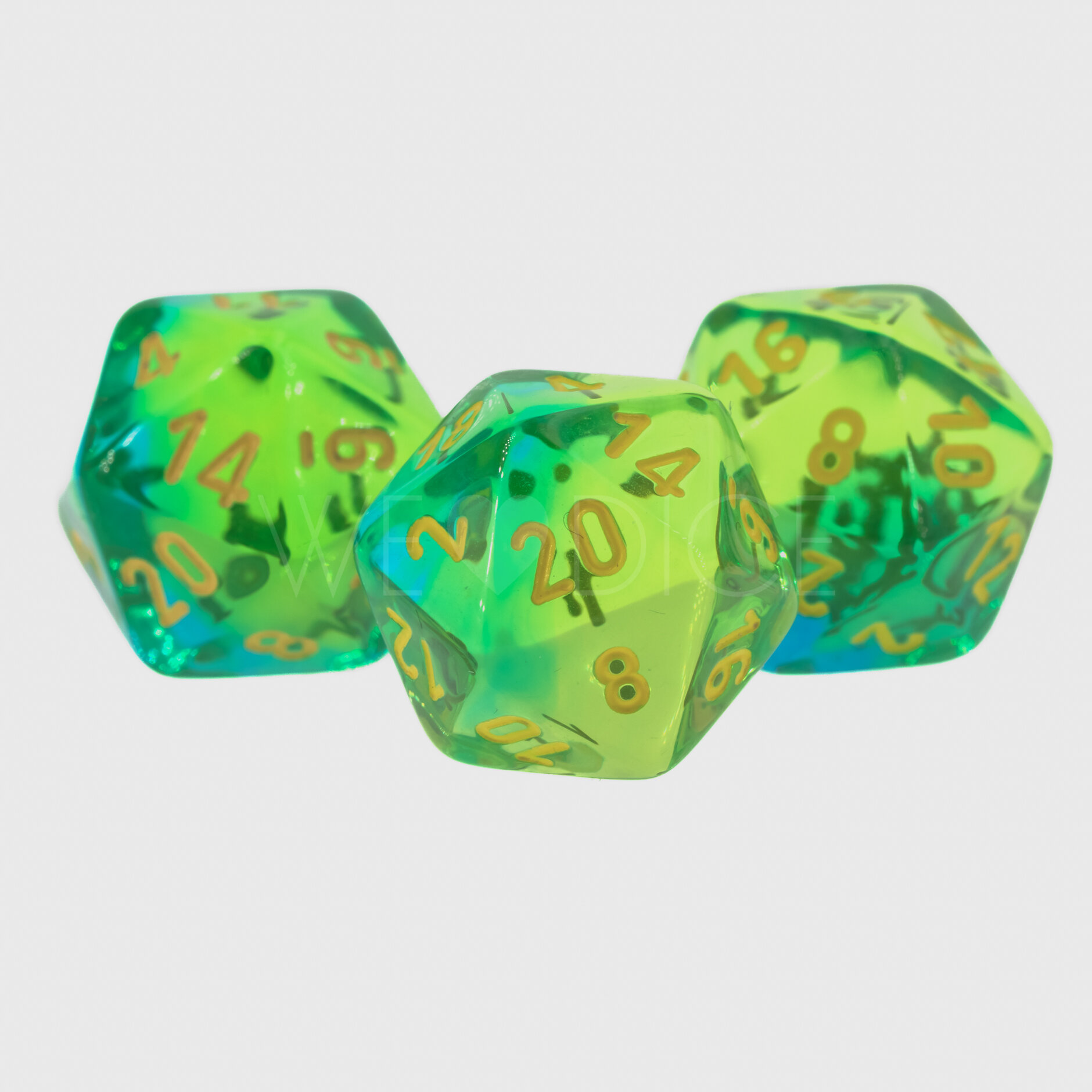 Gemini®, Transparent Grün-Blaugrün / gelb  W20 