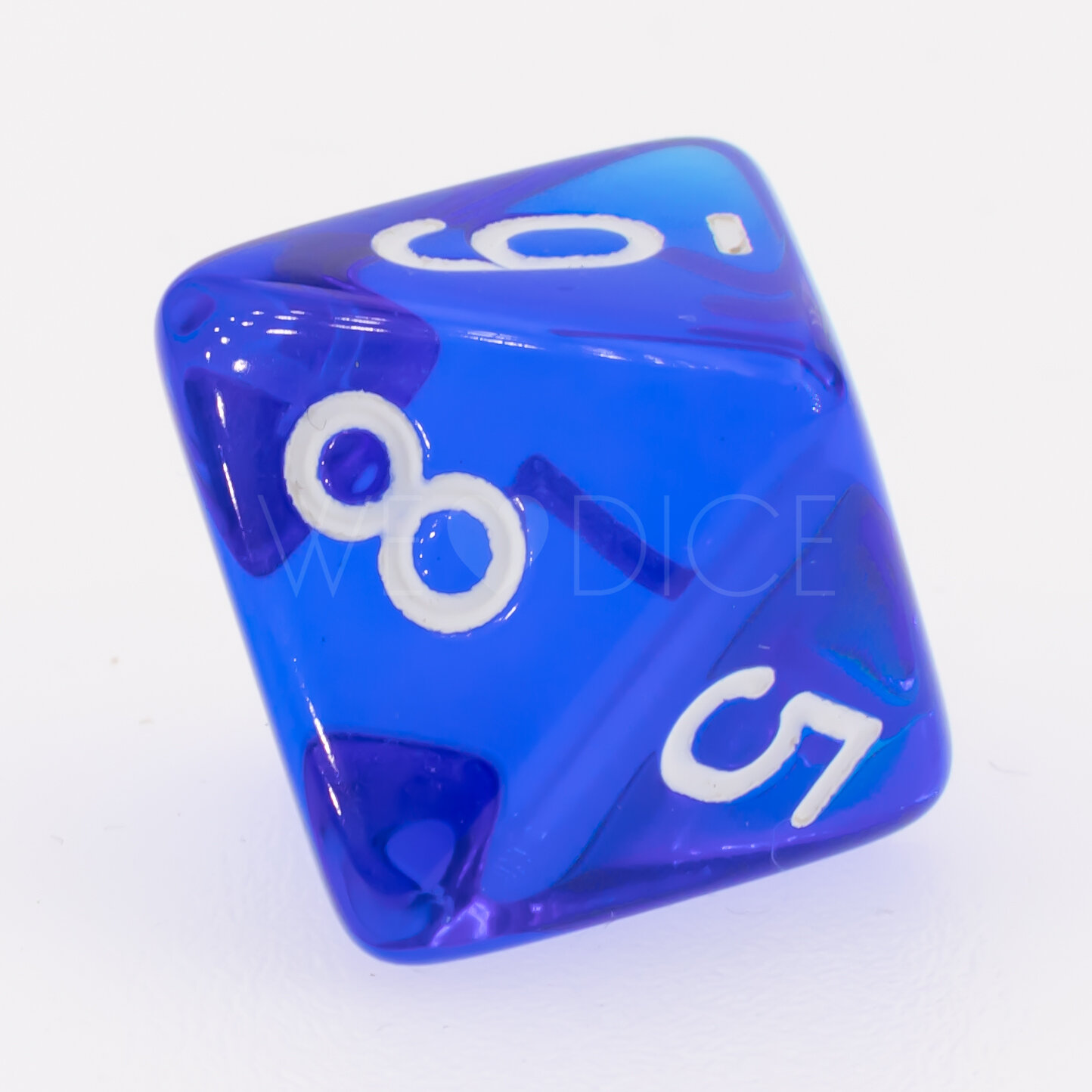 Transparent Blau / weiß  W8