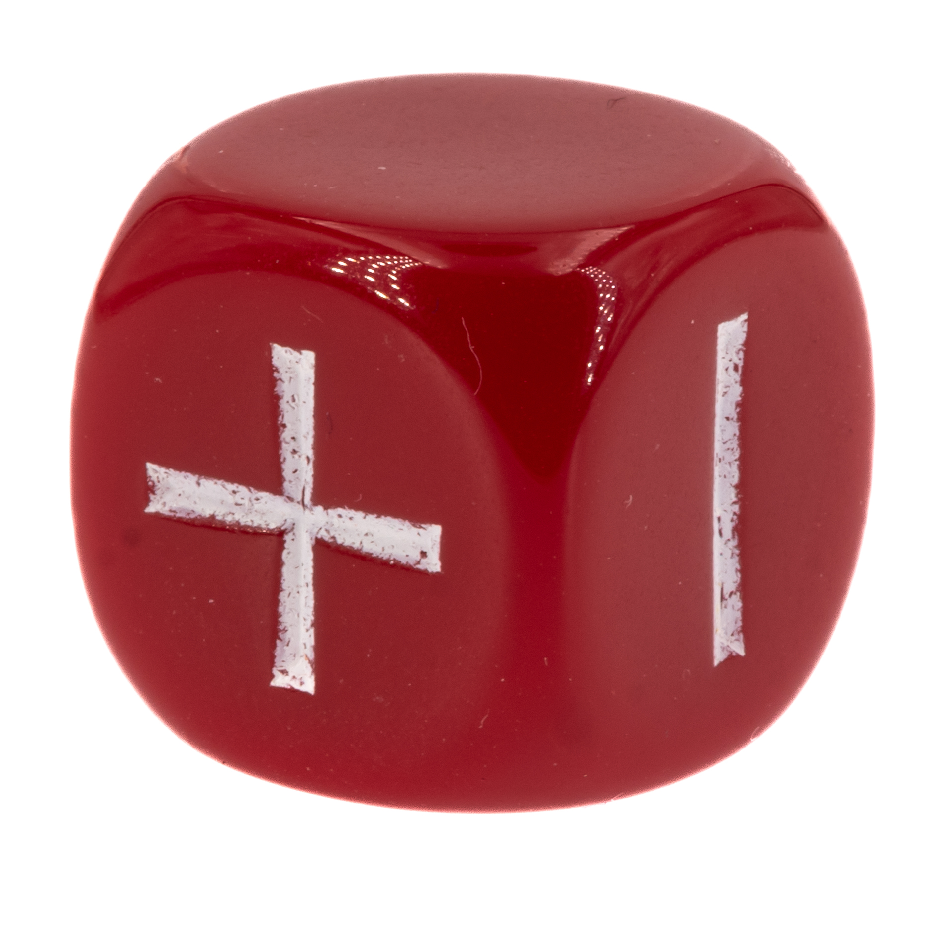Fudge / Fate Dice  in  red / white