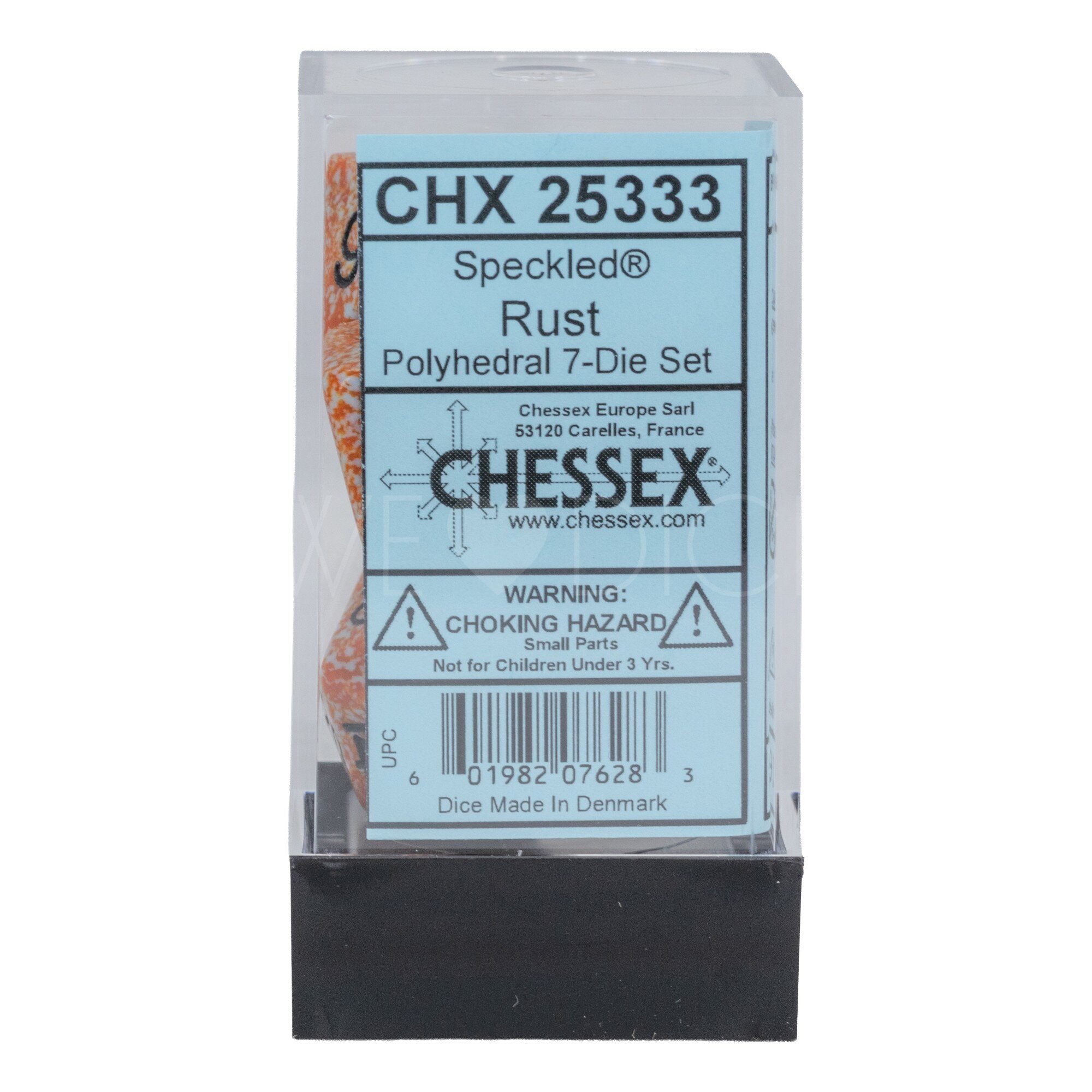 Speckled® Polyhedral Rust / black 7-Würfel Set