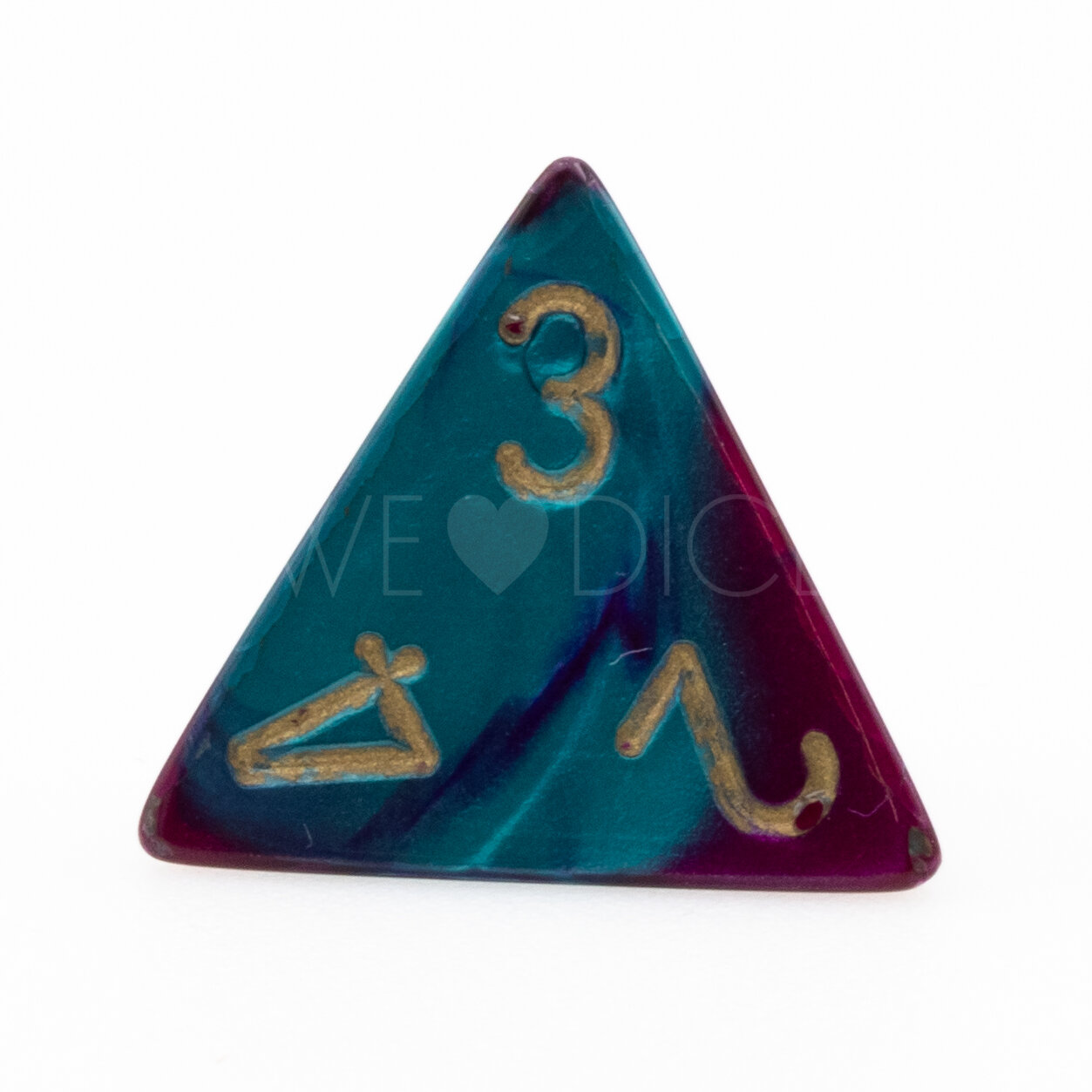 Gemini® Purple-Teal / gold  D4 