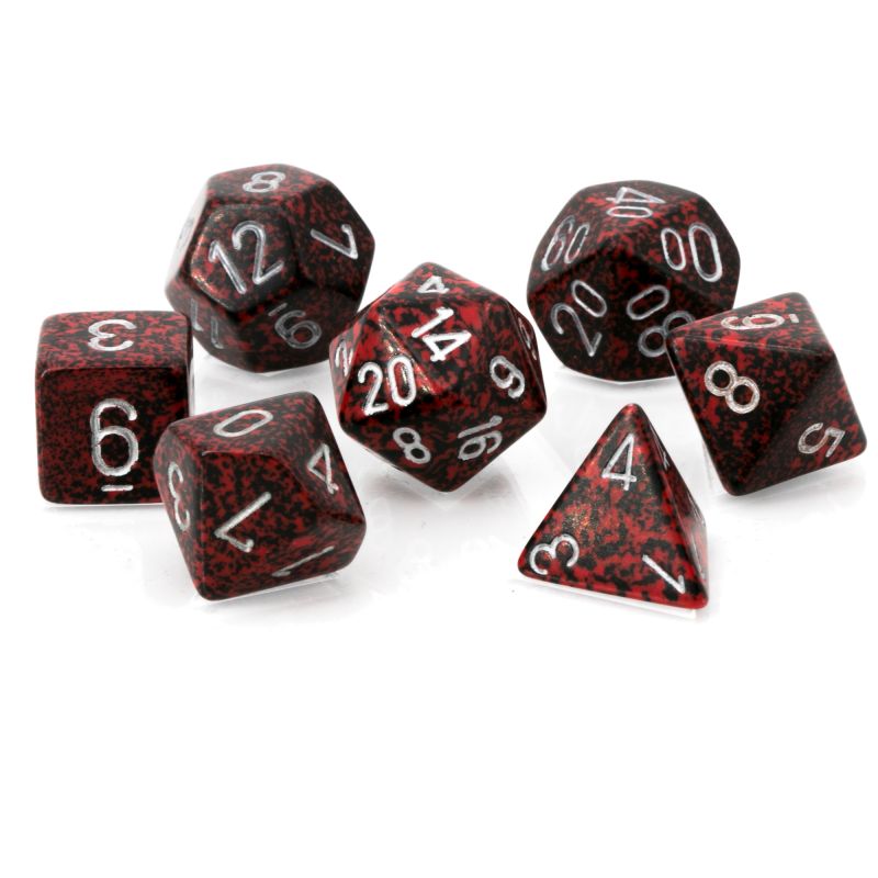 Speckled® Polyhedral Silver Volcano 7-Würfel Set