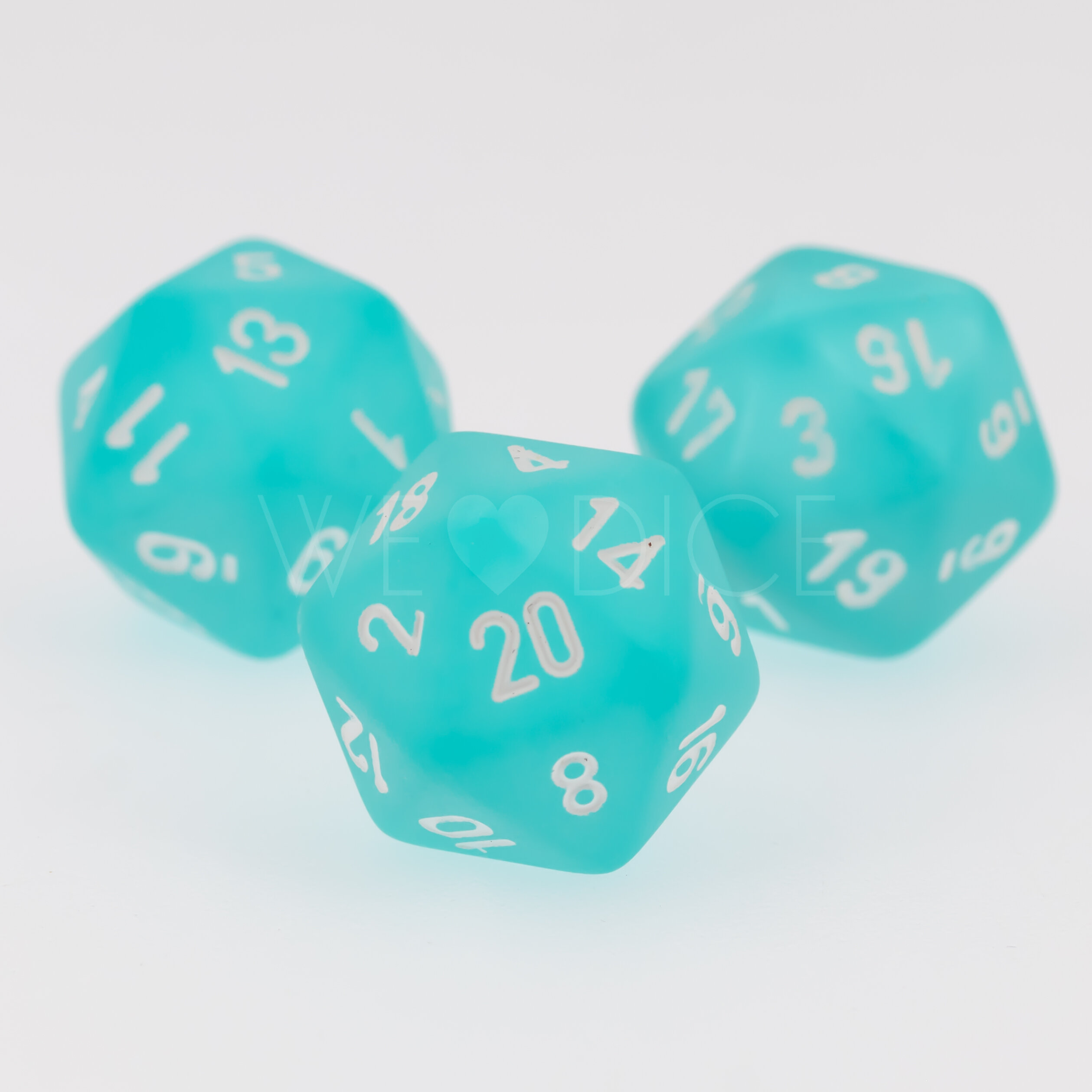 Frosted Blaugrün / Weiß  W20