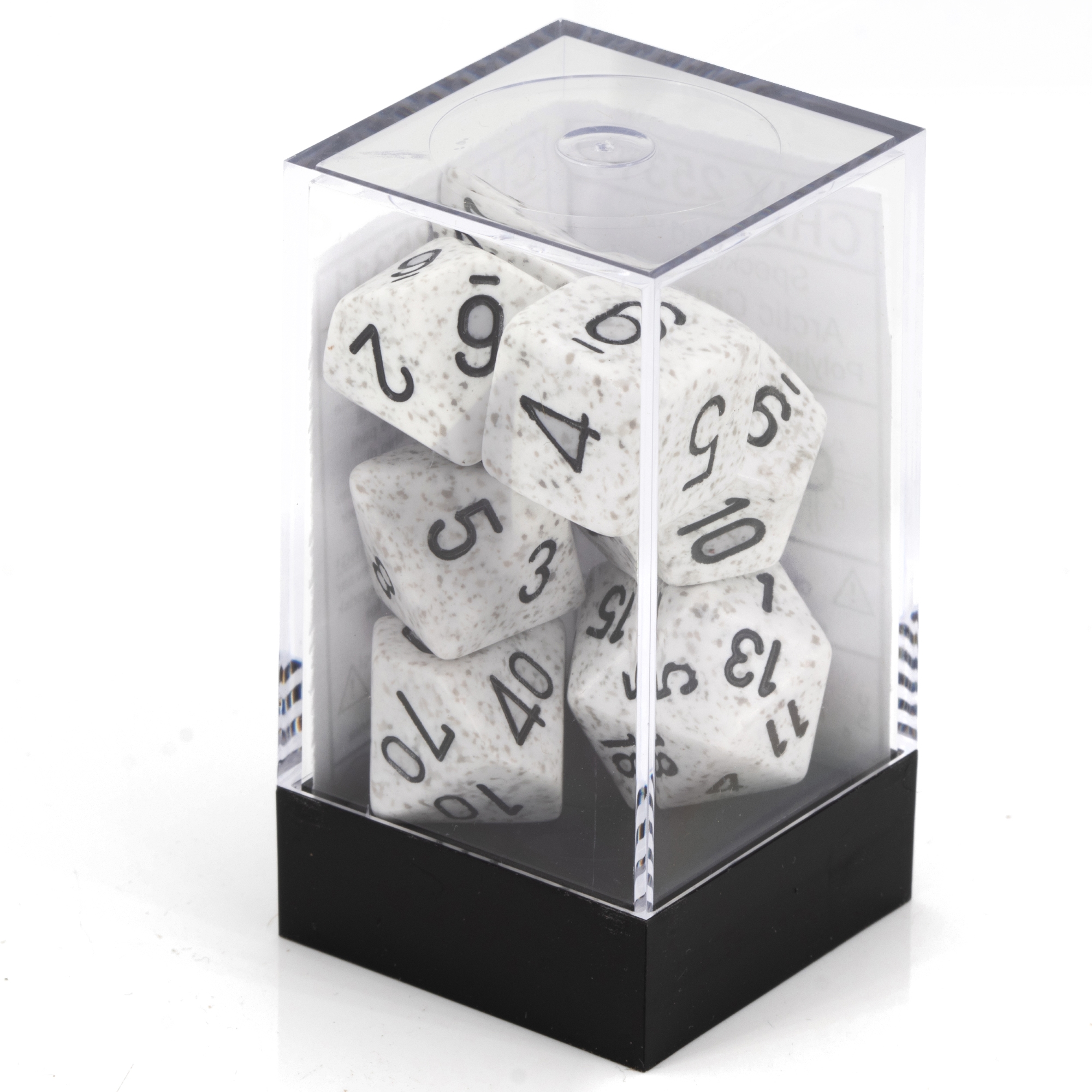 Speckled® Polyhedral Arctic Camo 7-Würfel Set