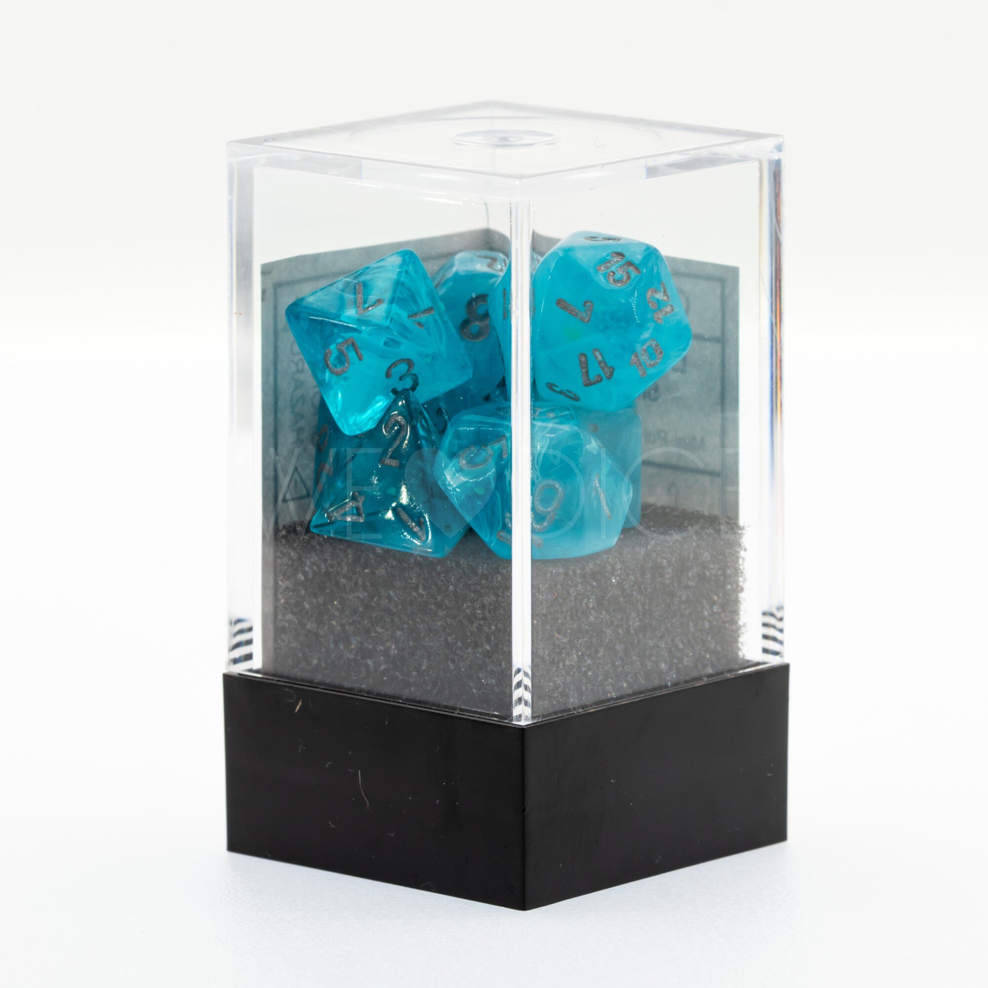 Luminary™ Mini-hedral Polyhedral Sky / silver 7-DieSet