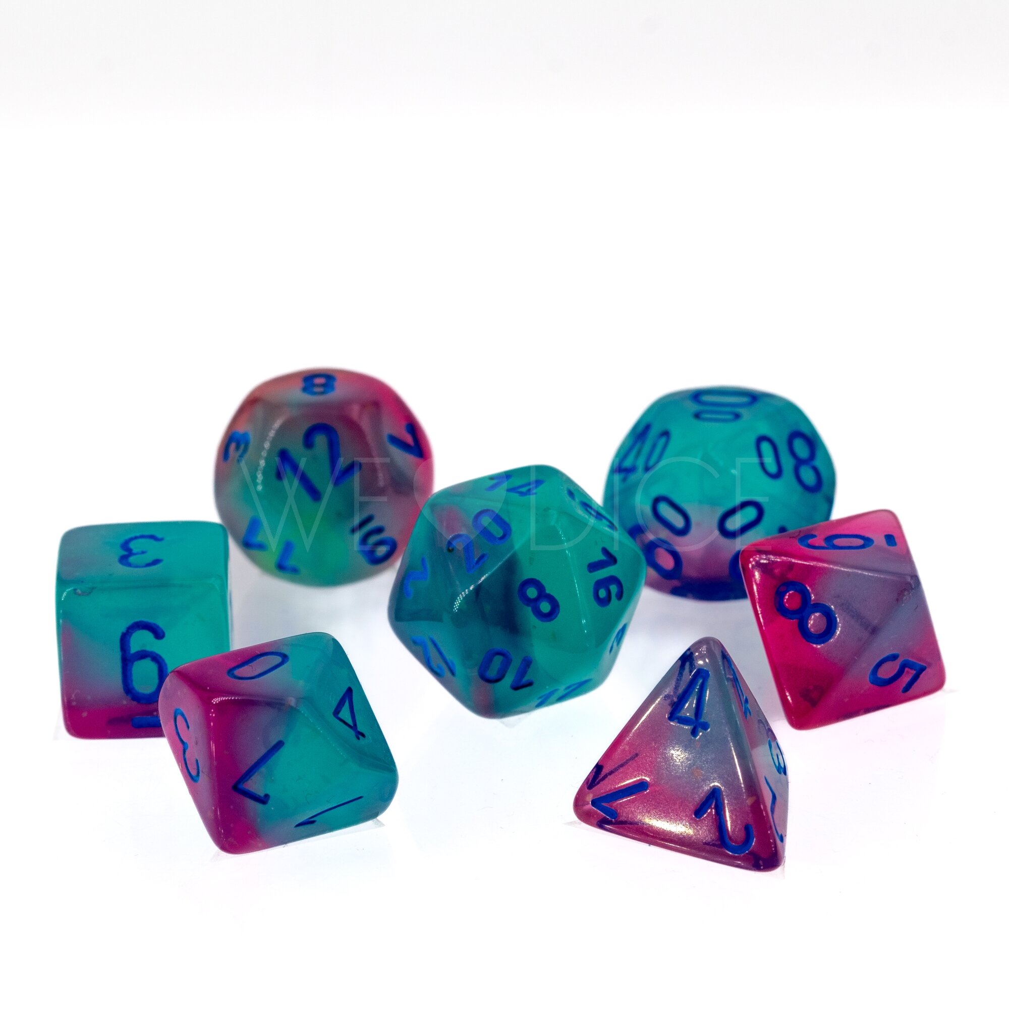 Gemini®, Luminary™ Polyhedral Gel Green-Pink / blue 7-DieSet