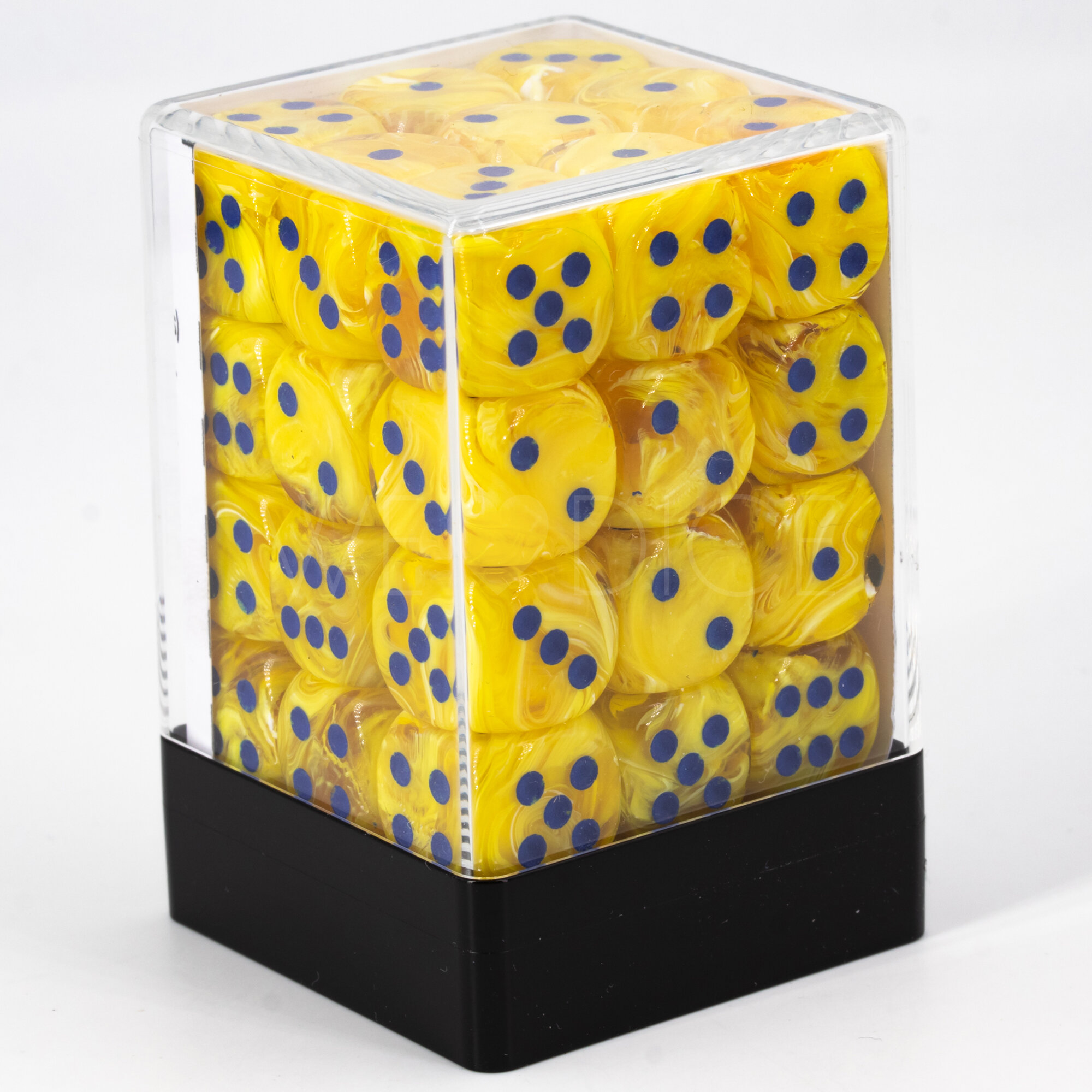 Marmor Maro gelb / dunkelblau 12mm W6 Set (36 Stück)