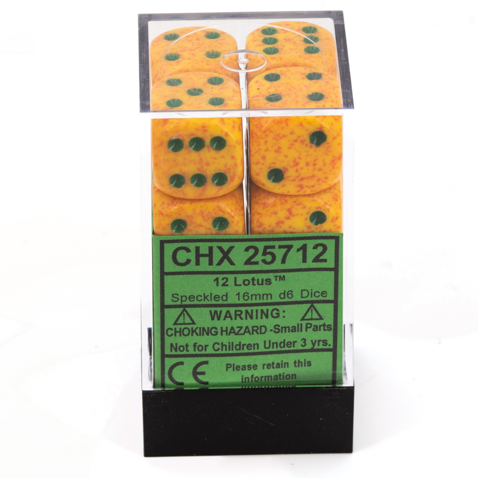 Speckled® Lotus 16mm W6 Würfel Set (12 Würfel)