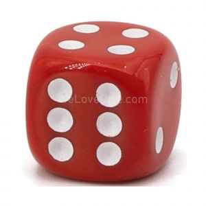 22mm D6 red / white