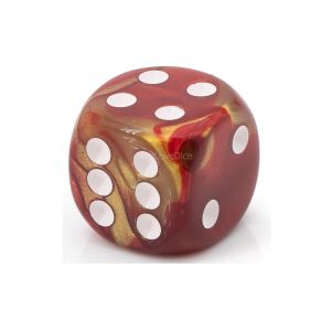 16mm D6  gold red / white